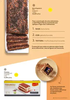 Pré-visualização Recheio Catálogo de Gelados  Sobremesas válido de 26/06/2026 | Página: 21 | Produtos: Bolo, Base, Creme, Mascarpone