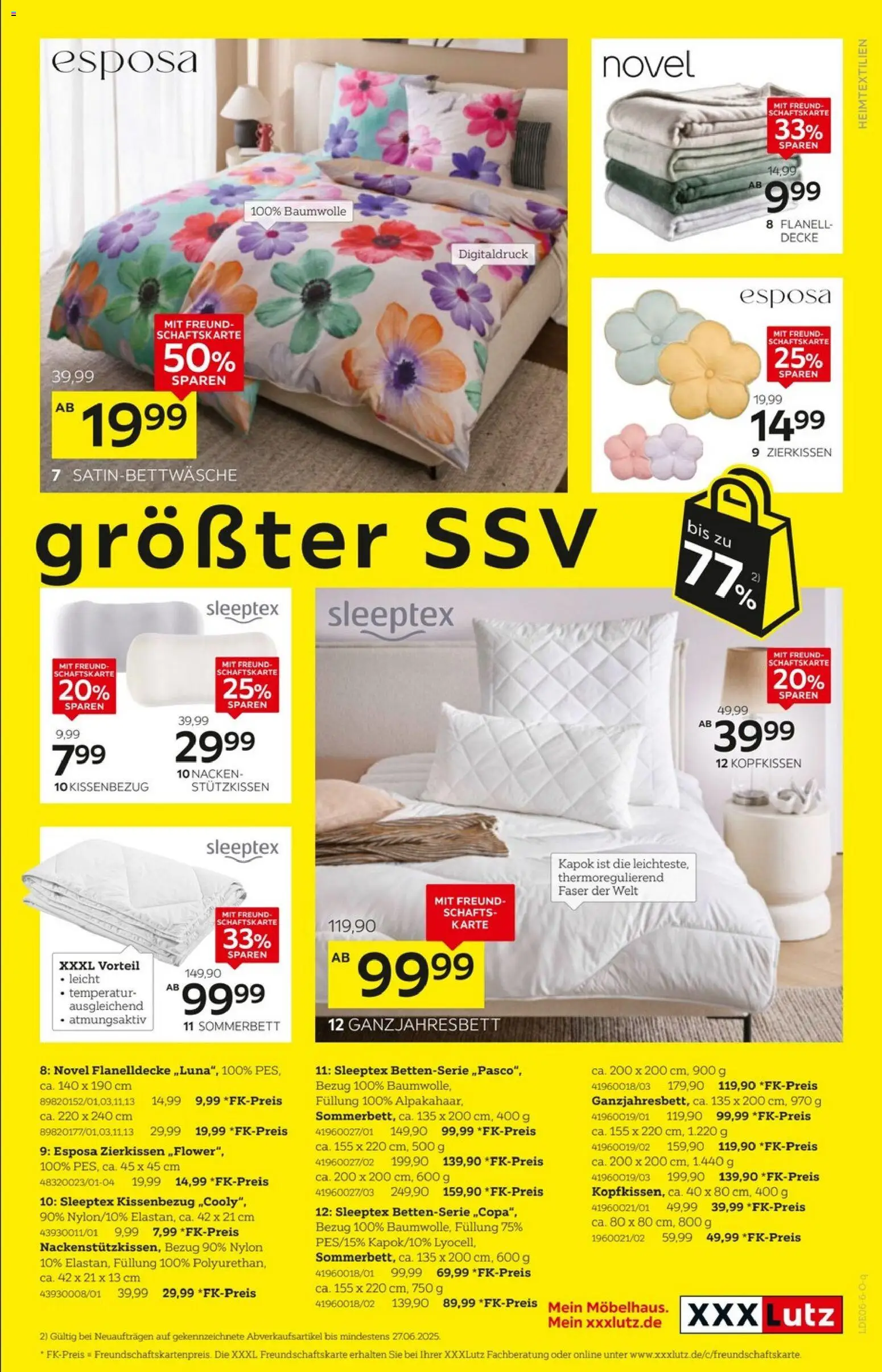 XXXLutz Deutschlands größter SSV – gültig ab 06.06.2026 | Seite: 11 | Produkte: Decke, Kopfkissen