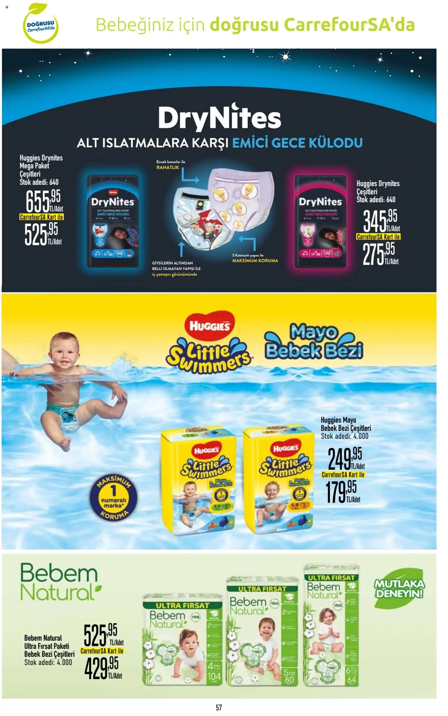 CarrefourSA Katalog - 06 Ağustos 2026 tarihinden itibaren geçerlidir | Sayfa: 57 | Ürünler: Iç çamaşırı, Mayo