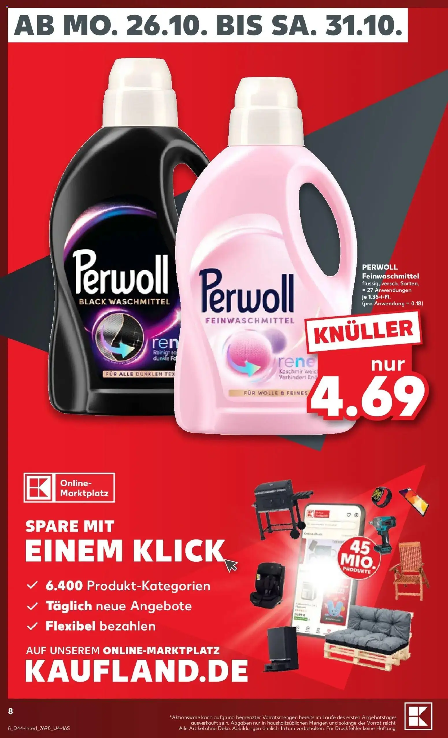 Prospekt Kaufland ab 26.10.2026 » Angebote Online zum Blättern | Seite: 12 | Produkte: Perwoll, Waschmittel
