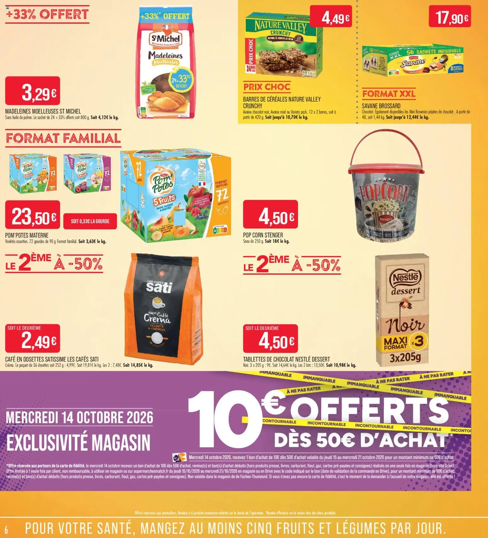 {H1} | Page: 6 | Produits: Chocolat noir, Fruits, Store, Huile