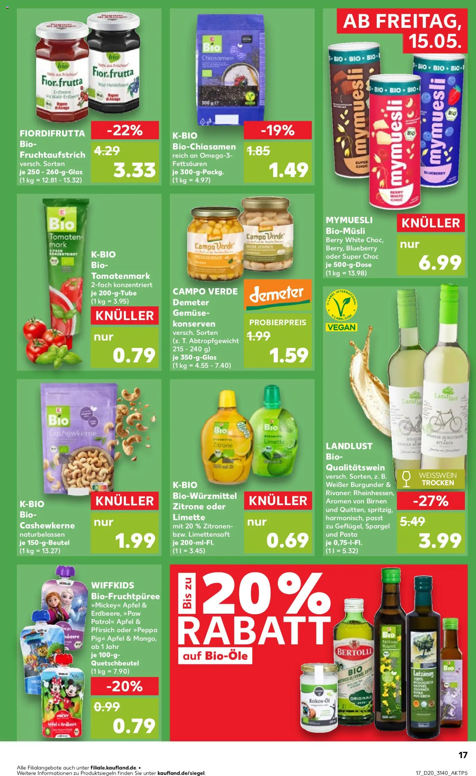 Kaufland Prospekt Leipzig	 – gültig ab 15.05.2026 | Seite: 17 | Produkte: Gemüse, Zitrone, Limette, Zitronen