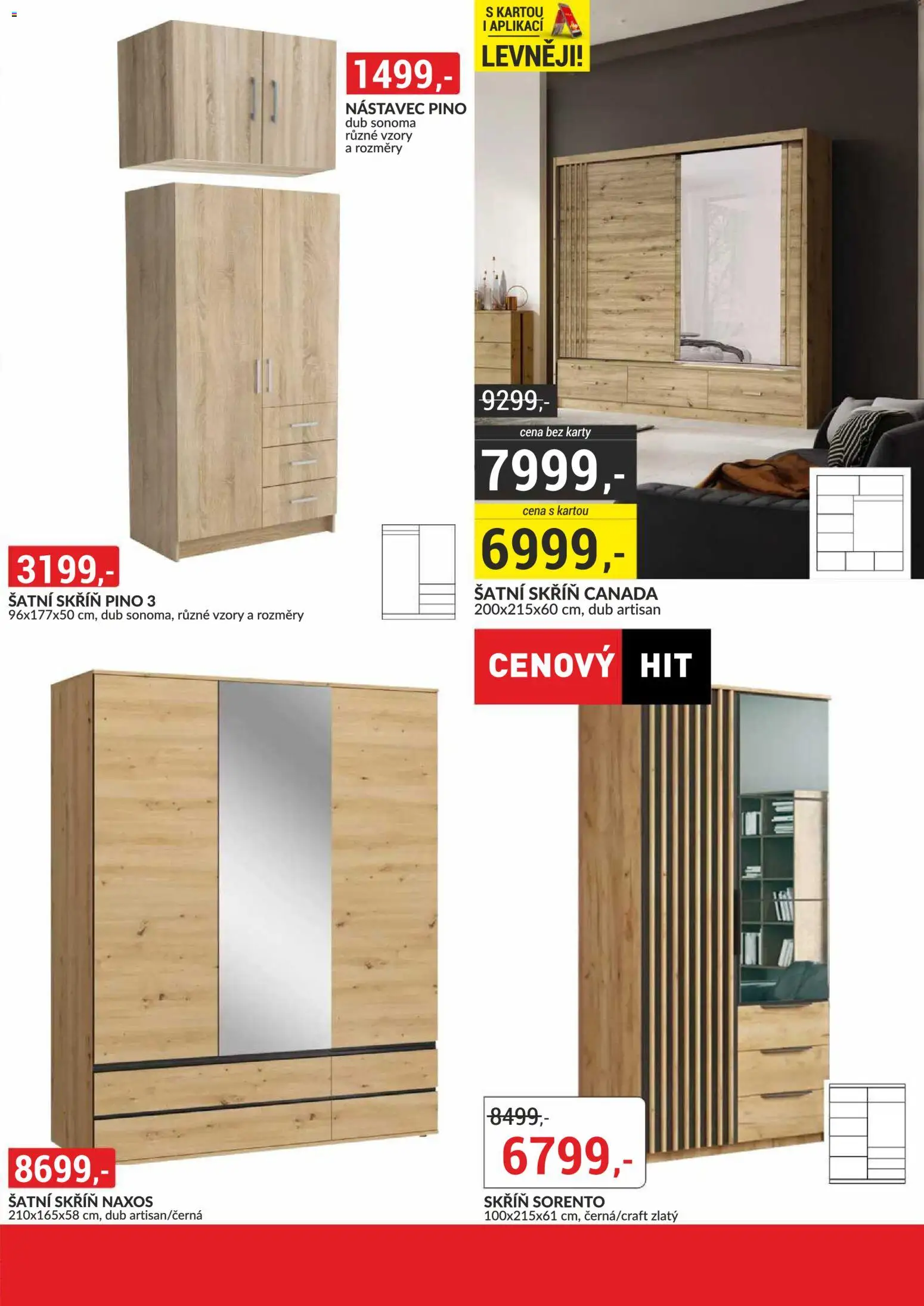 BAUMAX leták - Vaše bydlení, vaše pravidla od 01.07.2026 | Strana: 34 | Produkty: Šatní skříň, Karty, Skříň