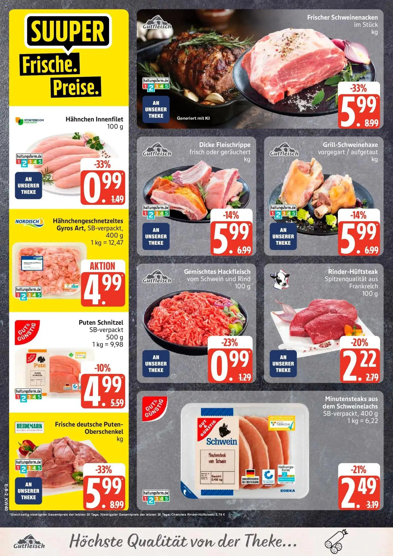 Edeka Prospekt Großenwiehe (ab 28.09.2026) » Angebote Online | Seite: 10 | Produkte: Pute, Gewicht, Theke, Gyros