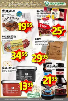 Matvärlden erbjudanden - Förhandsvisning av reklamblad från butik Matvärlden aktuell från 04.05.2026 | Sida: 4 | Produkter: Timjan, Bacon, Galler, Nötkött