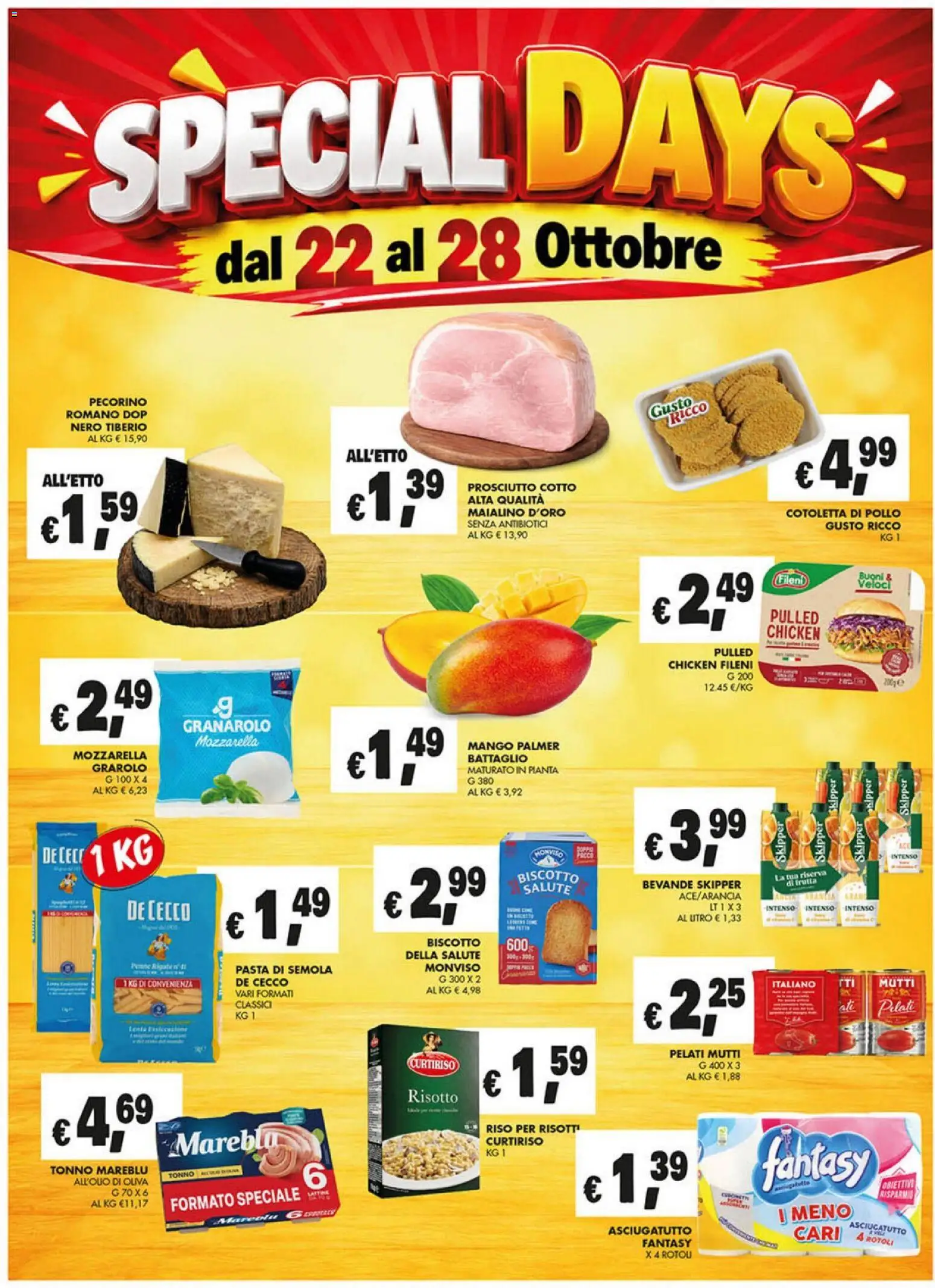 Volantino Coal del 22/10/2026 | Pagina: 2 | Prodotti: Bevande, Mango, Asciugatutto, Pecorino Romano