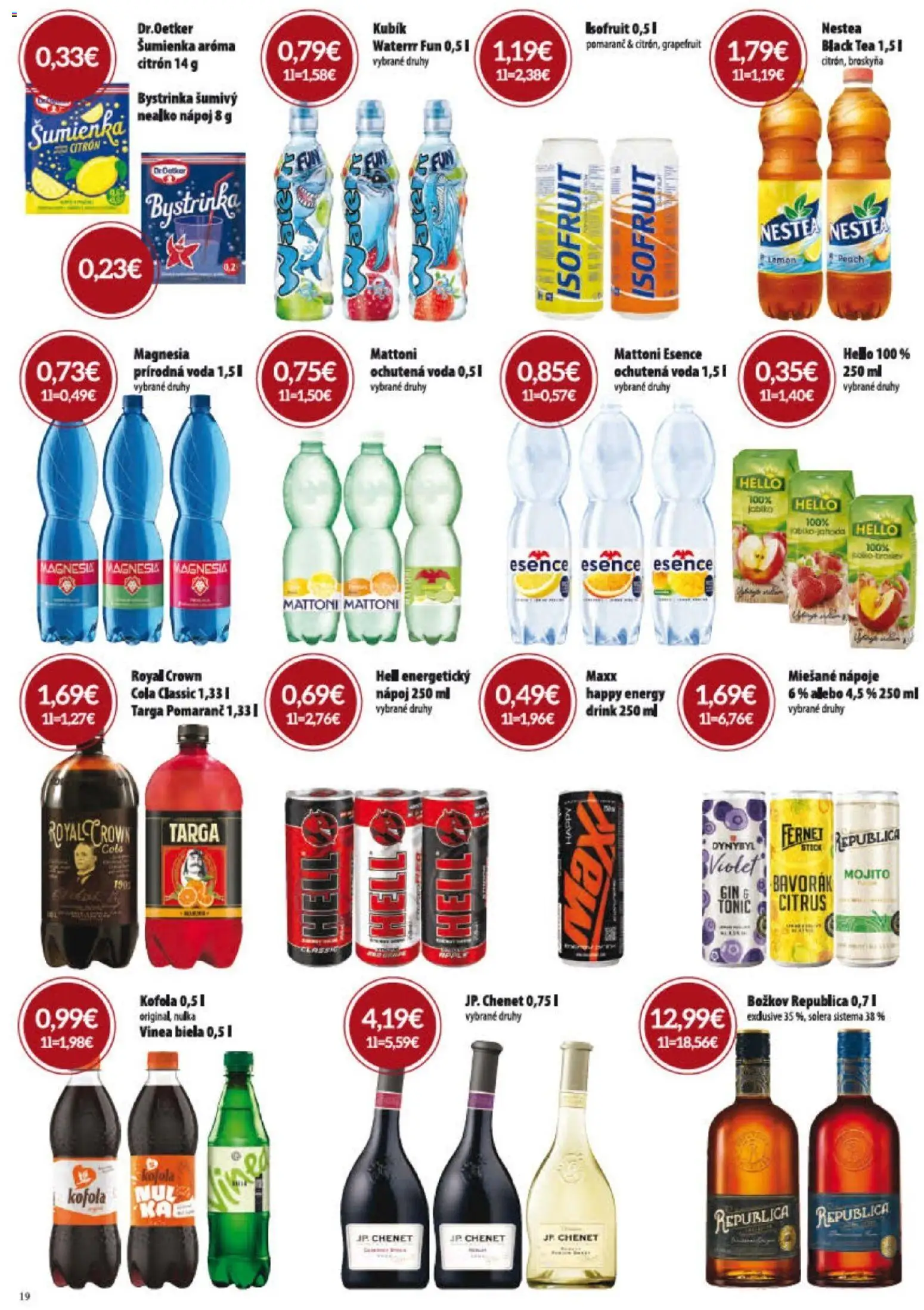 Nové KARMEN CBA akcie – leták je platný od 04.06.2026 | Strana: 19 | Produkty: Božkov, Kofola, Magnesia, Voda