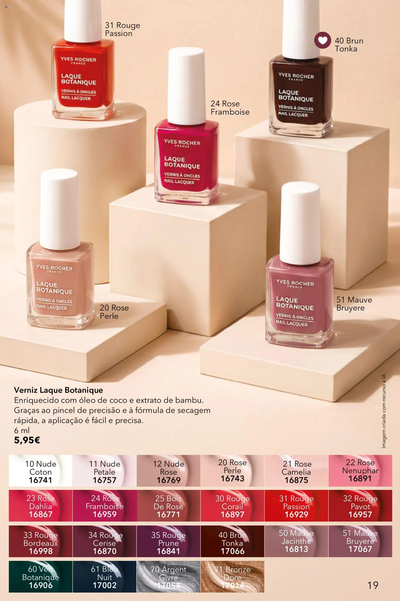 Yves Rocher Catalogo 13 │ válido de 21/10/2026 | Página: 19 | Produtos: Pincel, Verniz, Coco, Óleo de coco