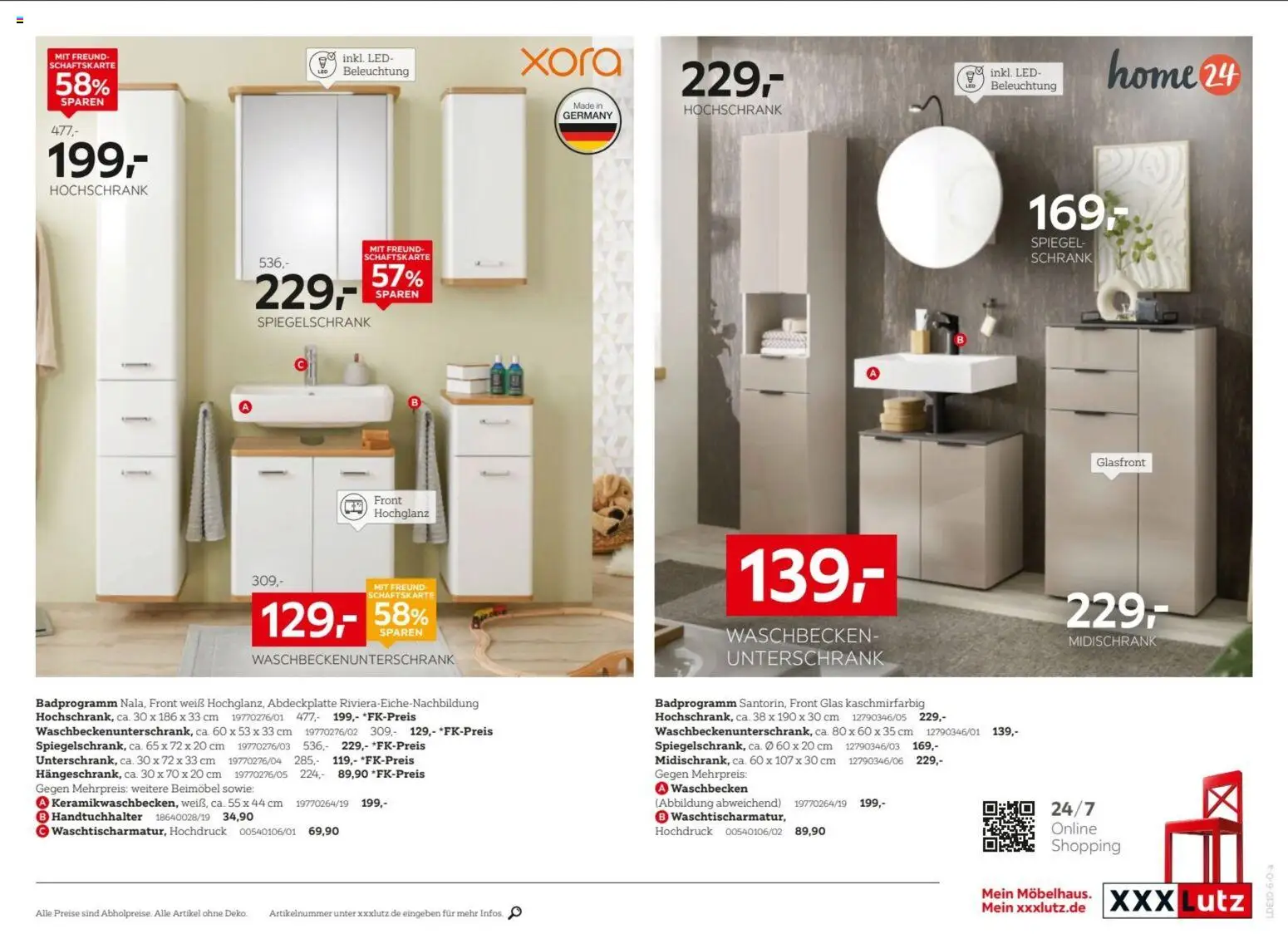 XXXLutz Prospekt – gültig ab 19.09.2026 | Seite: 25 | Produkte: Schrank, Waschbecken, Unterschrank, Midischrank