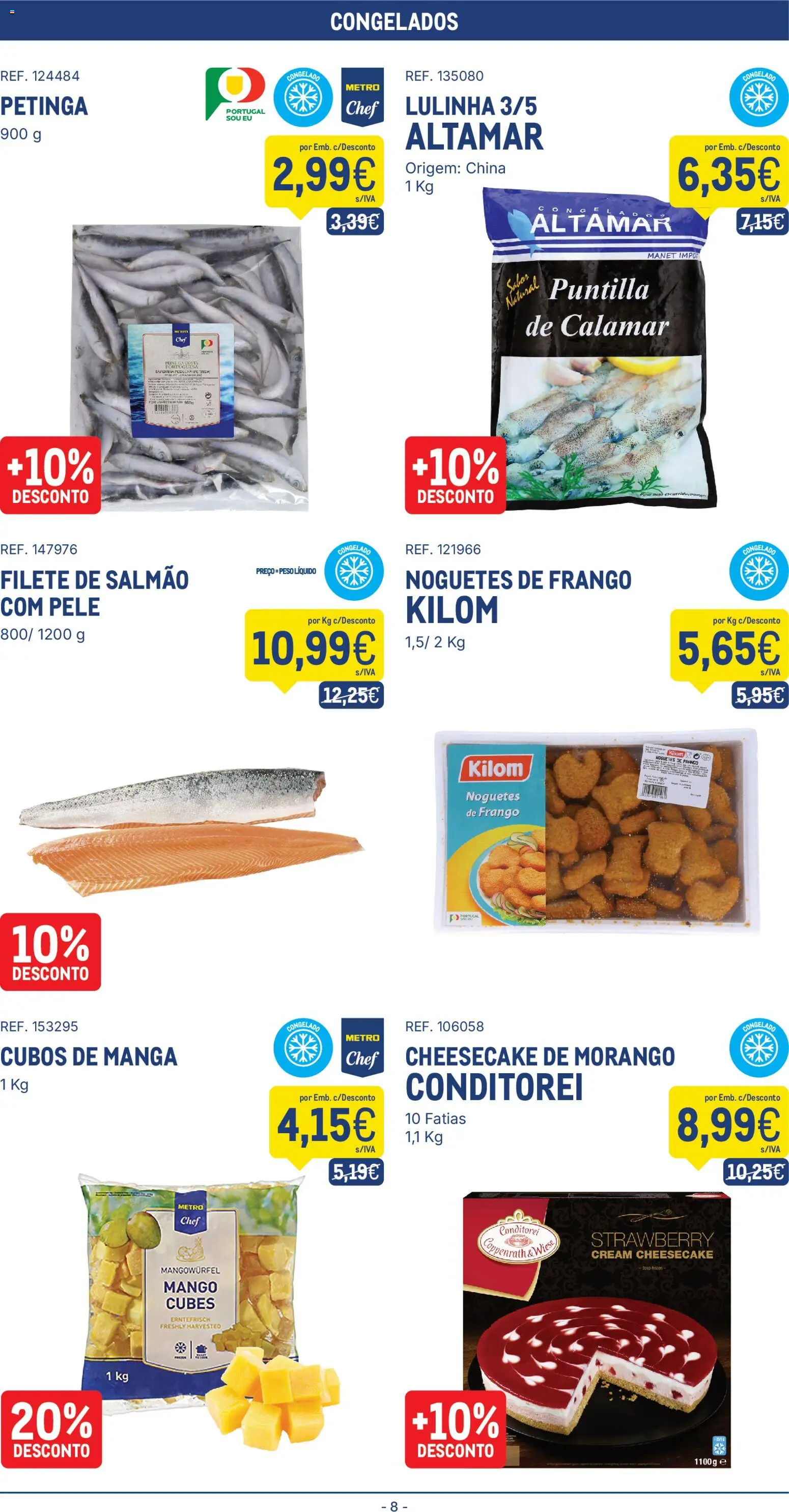 Makro Folheto │ válido de 19.05.2026 | Página: 8 | Produtos: Frango, Salmão