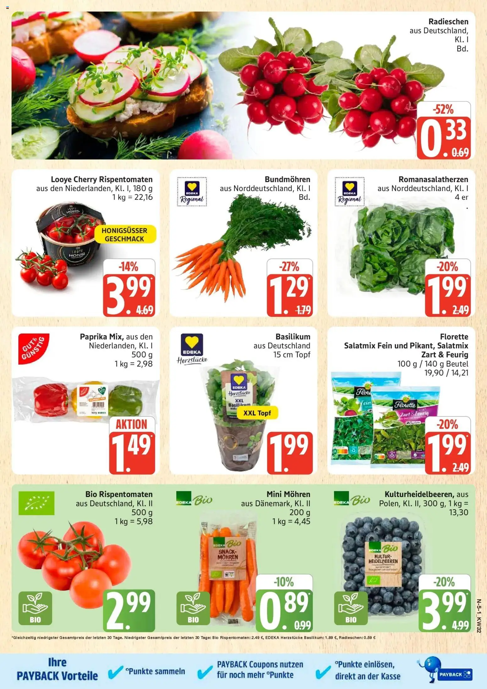 Marktkauf Prospekt Buxtehude (ab 03.08.2026) » Angebote online | Seite: 5 | Produkte: Mohren, Heidelbeeren, Paprika