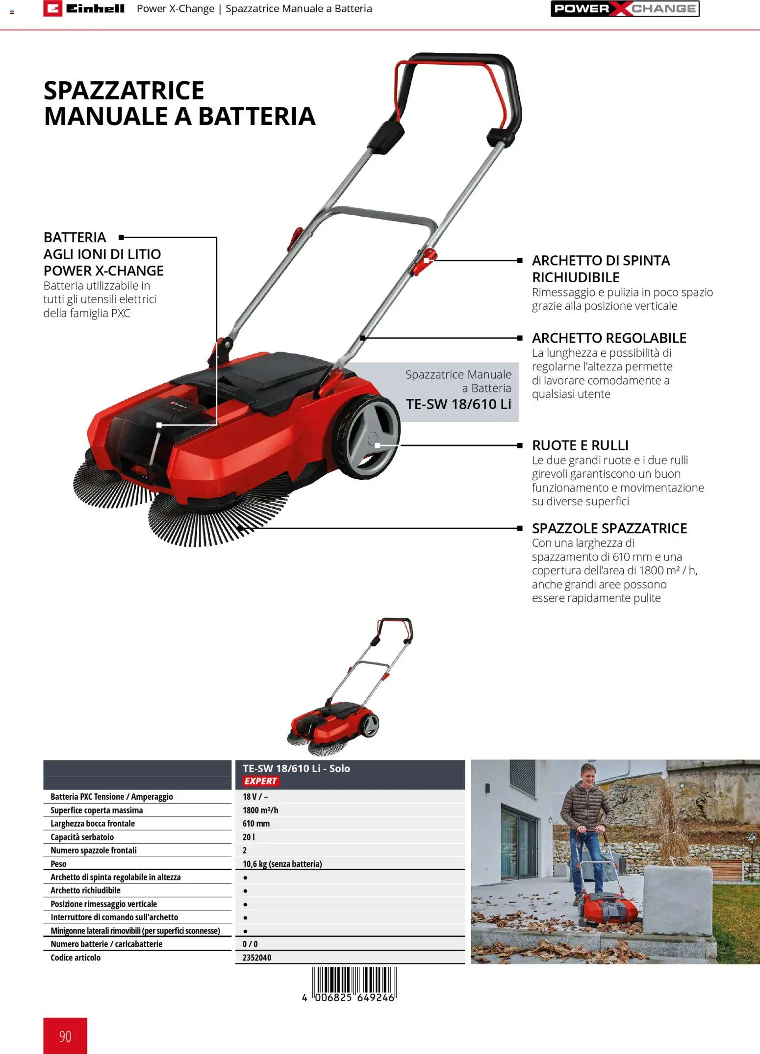 Volantino Einhell del 17.03.2026 | Pagina: 92 | Prodotti: Coperta, Batteria, Batterie, Caricabatterie