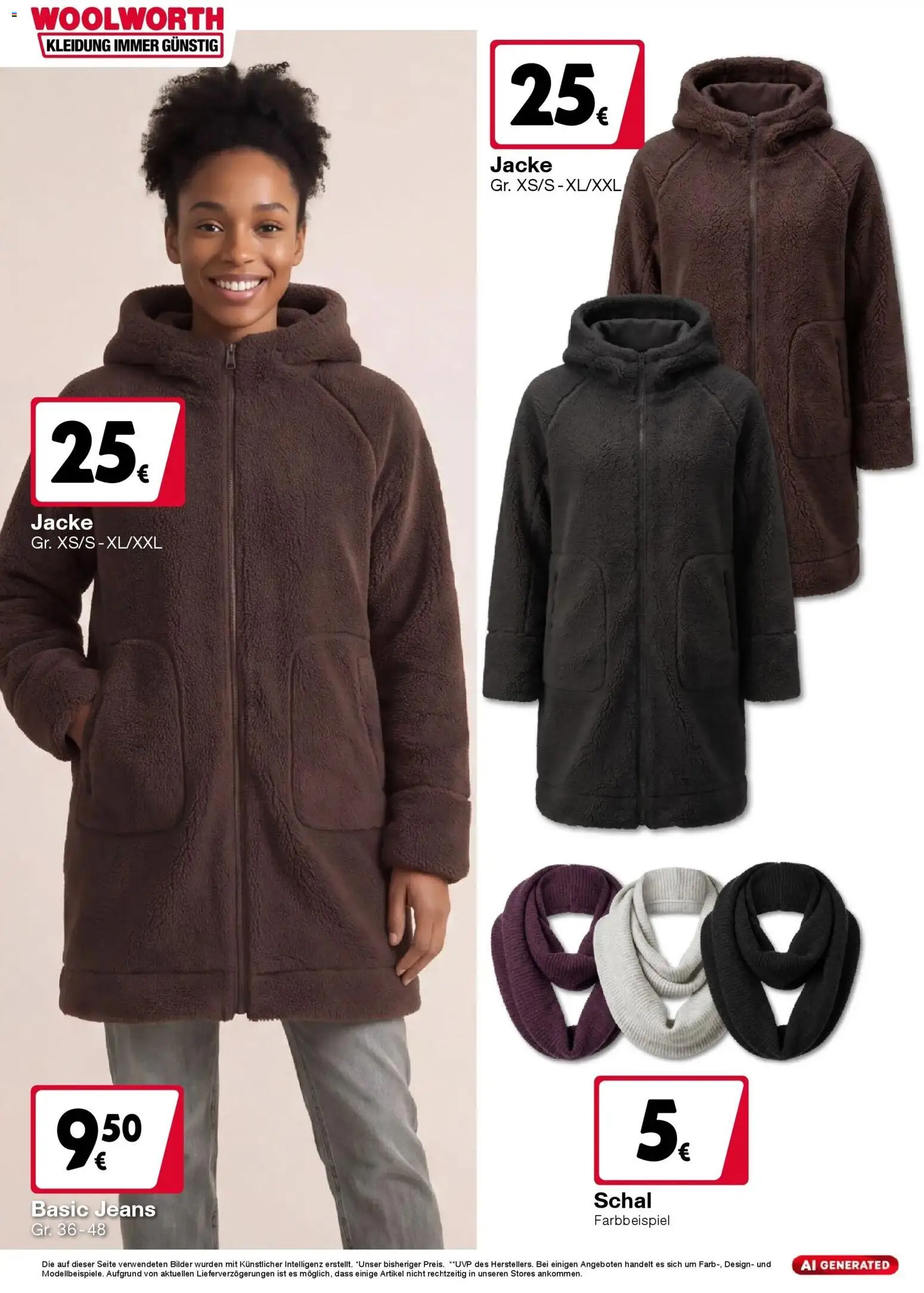 Woolworth - Woolworth: Wochenangebote gültig ab 30.10.2026 | Seite: 4 | Produkte: Jacke, Schal, Jeans