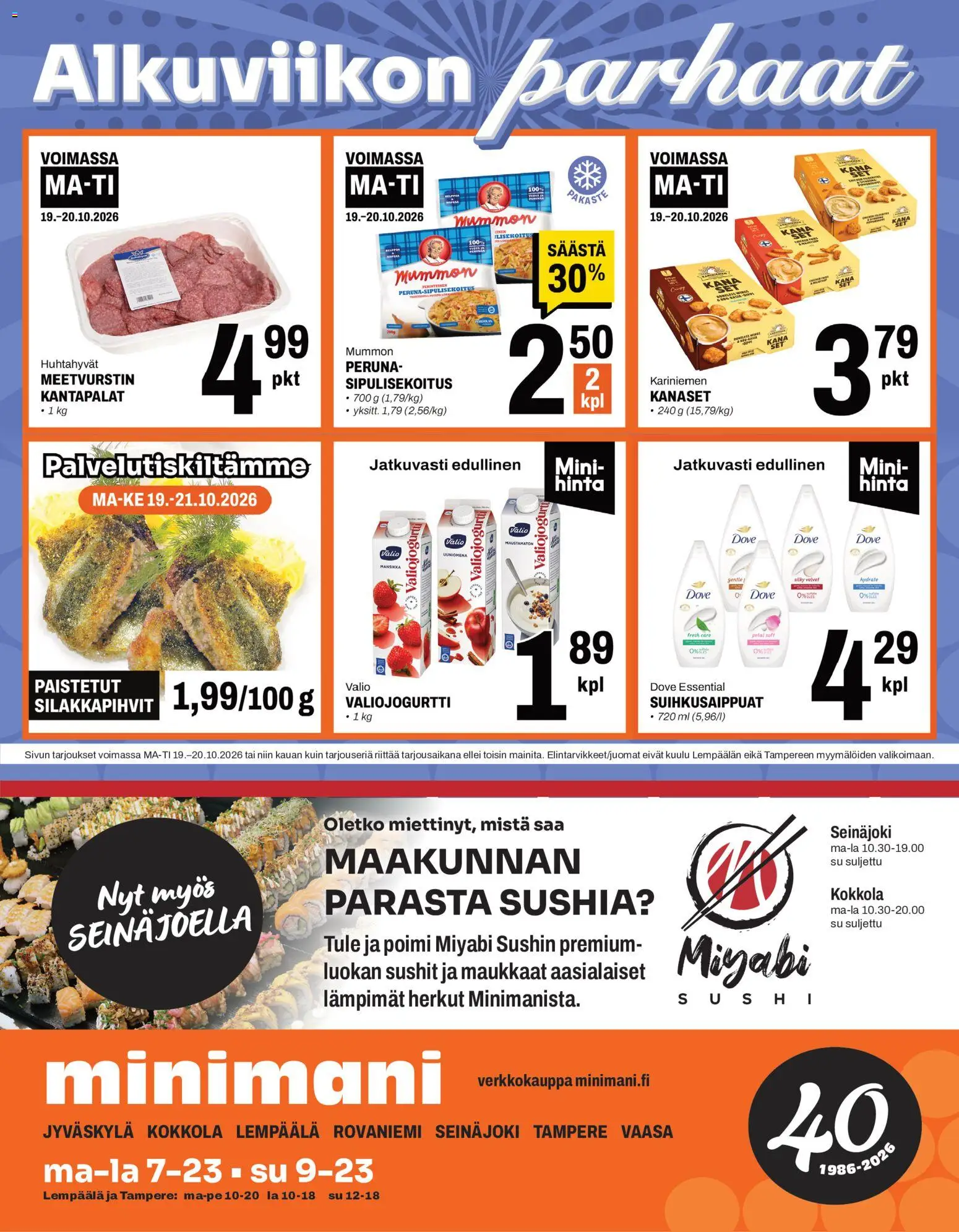 Minimani Maanantai 19 Lokakuuta