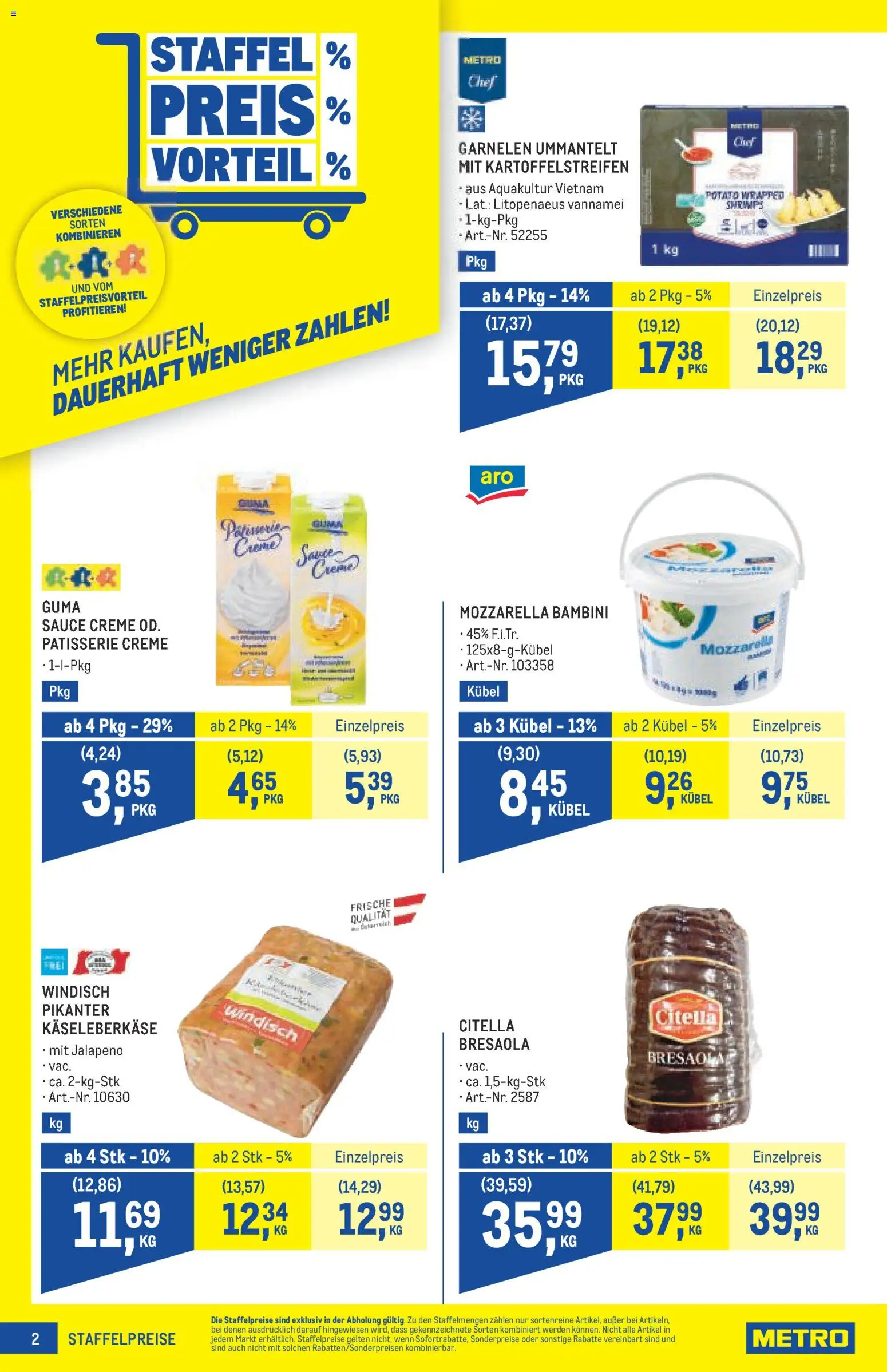 Metro angebote Profi gültig ab 23.07.2026 | Seite: 2 | Produkte: Creme