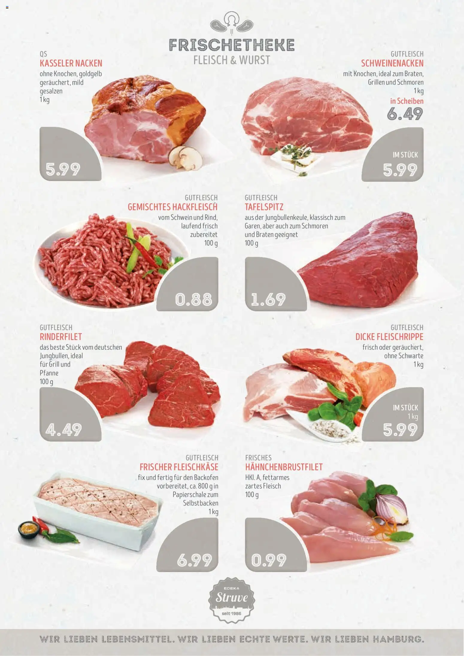 Edeka Struve Prospekt – gültig ab 14.09.2026 | Seite: 4 | Produkte: Grill, Backofen, Fleisch, Hackfleisch