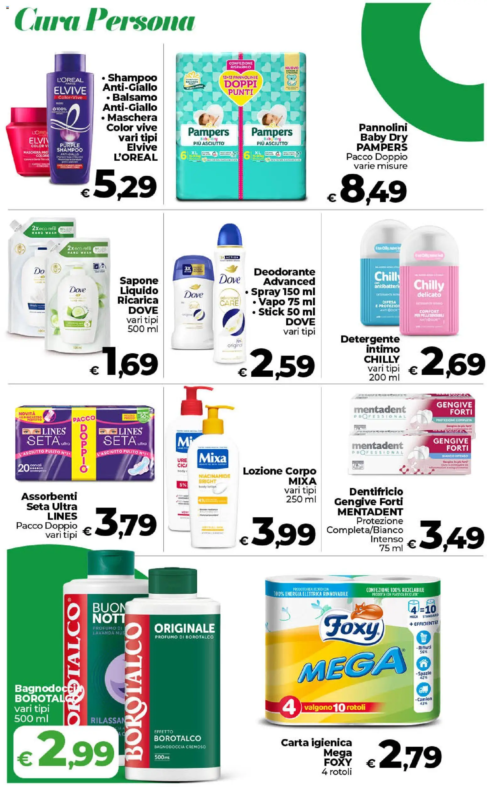 Volantino COOP del 31/07/2026 | Pagina: 18 | Prodotti: Balsamo, Maschera, Pannolini, Profumo