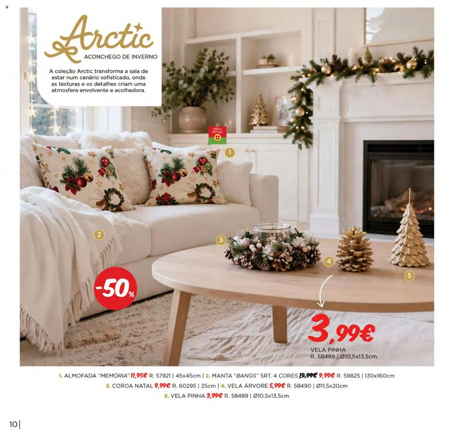 Espaço Casa Catálogo de Natal 2026 │ válido de 06/10/2026 | Página: 10 | Produtos: Almofada, Manta