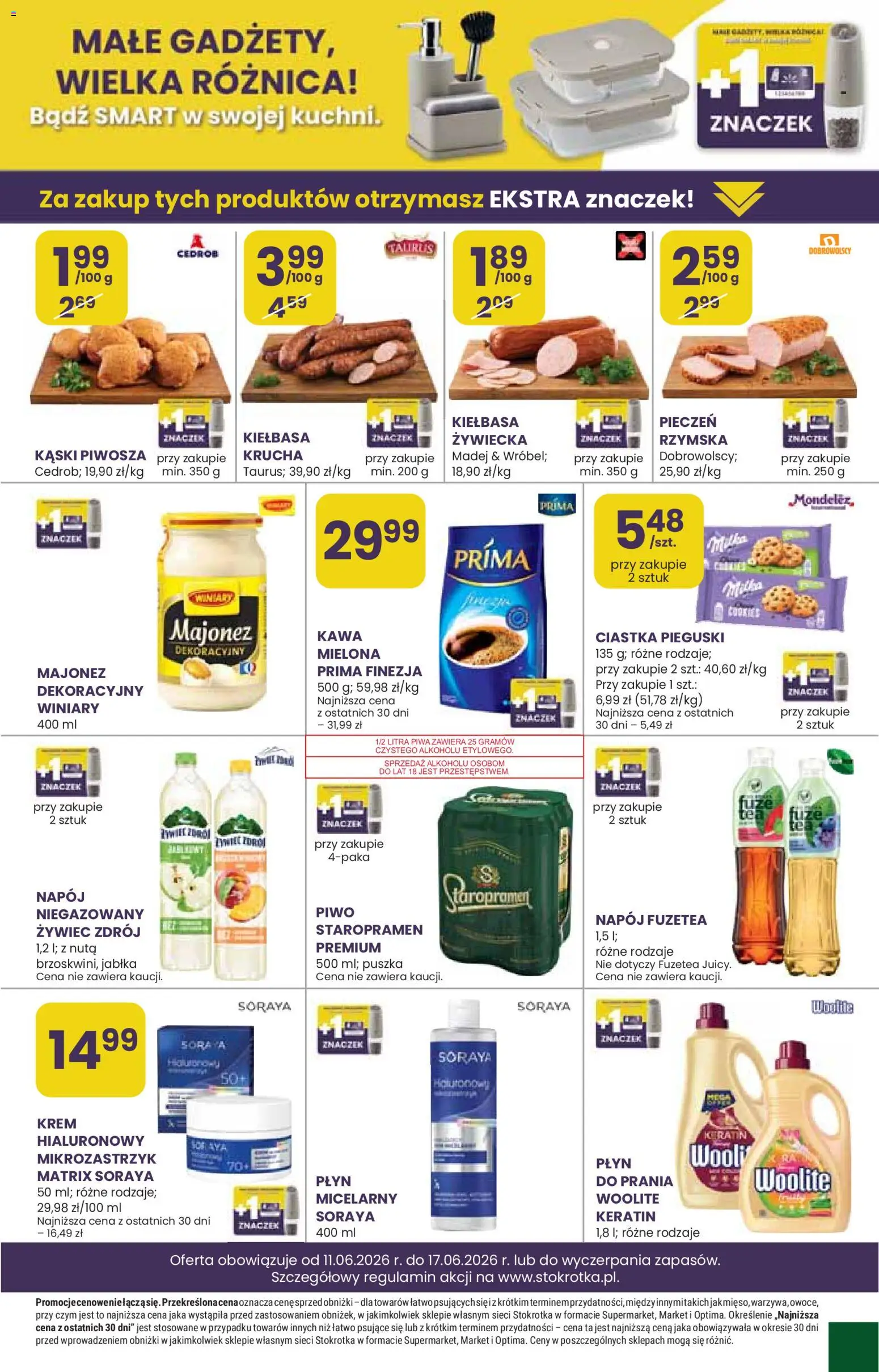 Stokrotka gazetka od 11.06.2026 | Strona: 21 | Produkty: Stokrotka, Kawa, Krem, Majonez