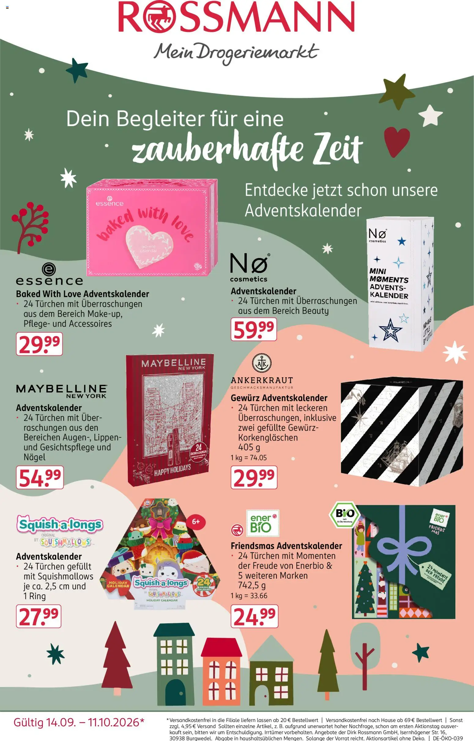 Rossmann Adventskalender – gültig ab 14.09.2026 | Seite: 1