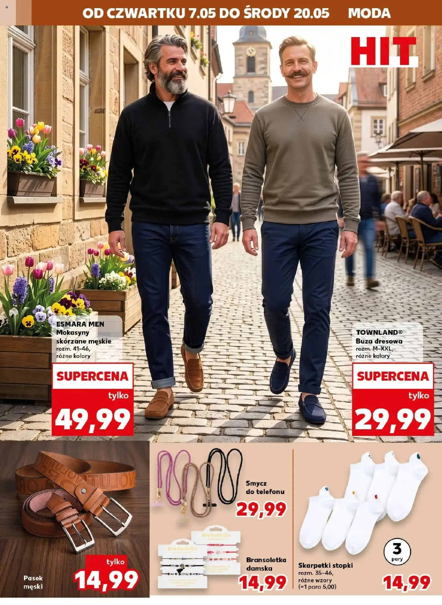 Kaufland gazetka - Złap Okazje od 07.05.2026 | Strona: 10 | Produkty: Bransoletka, Mokasyny, Pasek, Skarpetki