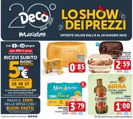 Anteprima del volantino Decò volantino MaxiStore Salerno valido a partire dal 08.06.2026