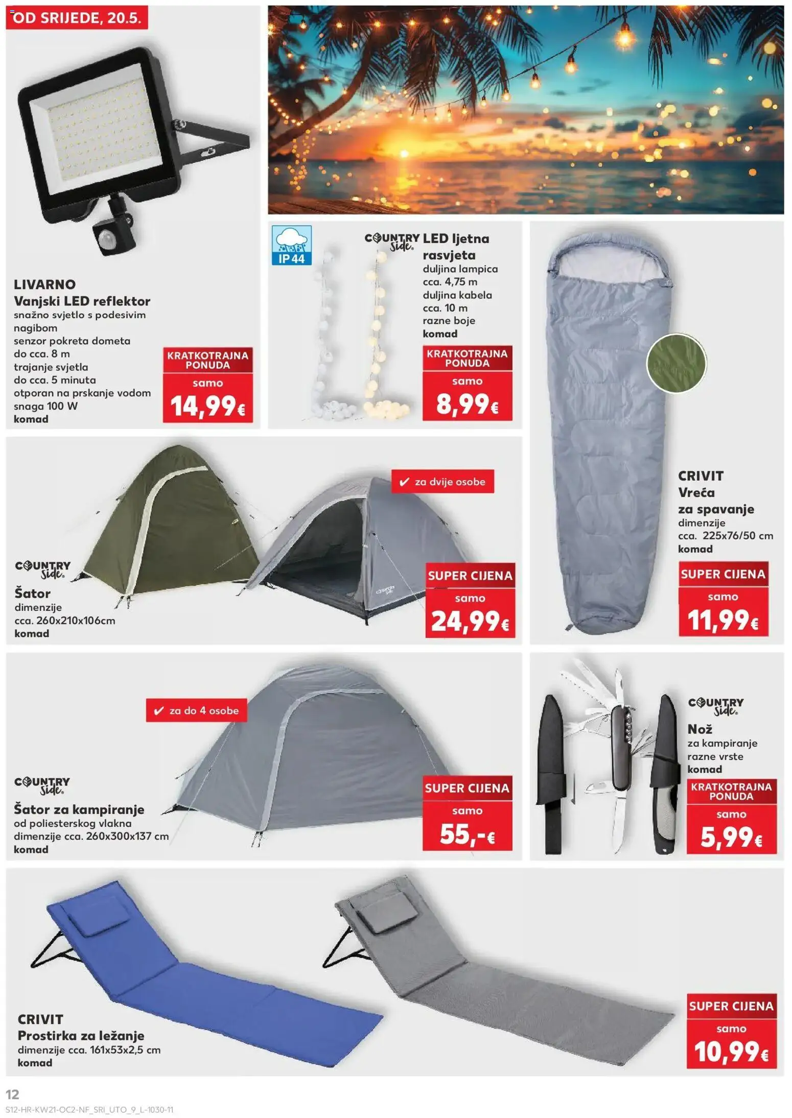 Kaufland katalog | vrijedi od 20.05.2026 | Stranica: 12 | Proizvodi: Nož, Rasvjeta, Reflektor