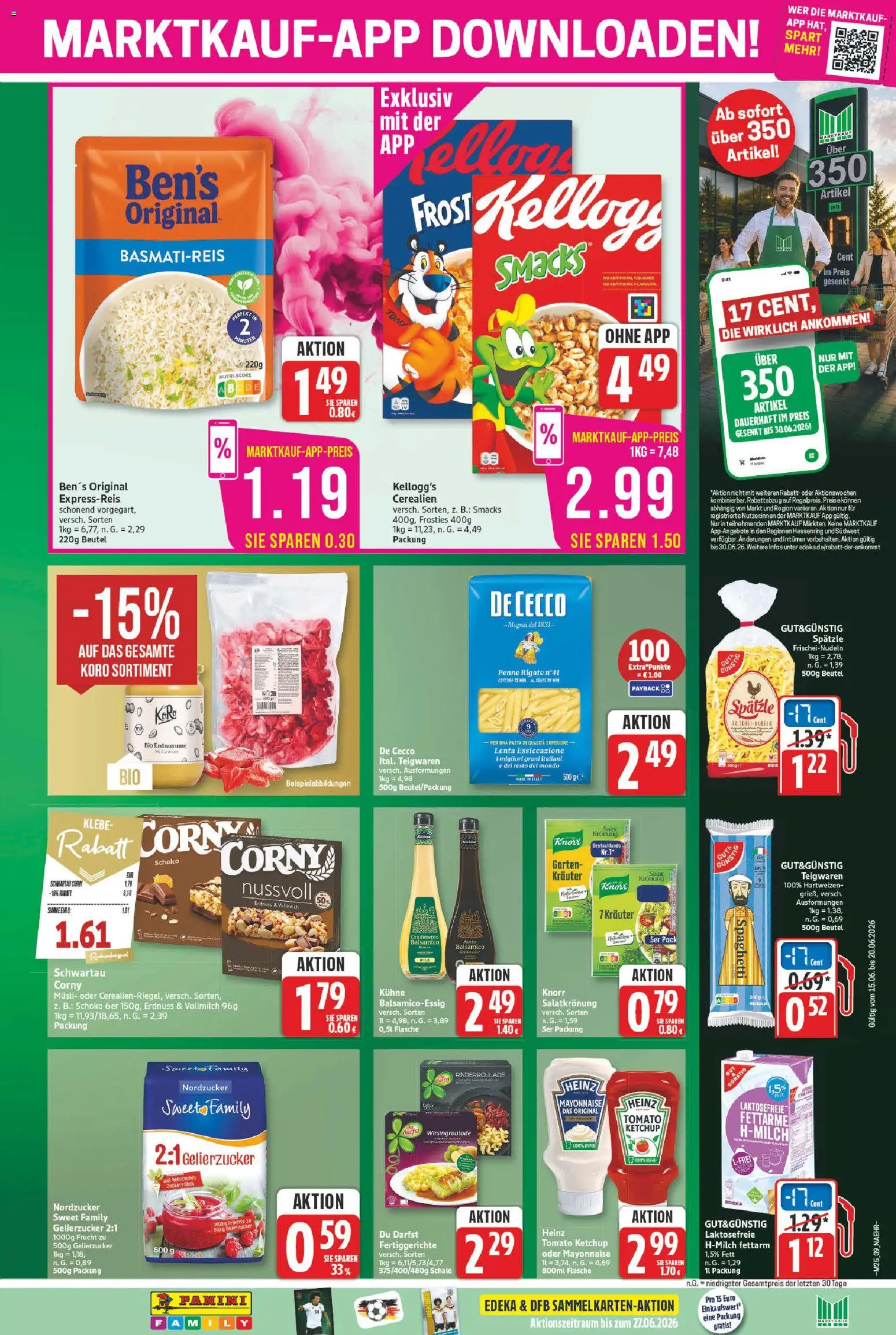Marktkauf Prospekt – gültig ab 15.06.2026 | Seite: 9 | Produkte: Musli, Knorr, Mayonnaise, Ketchup