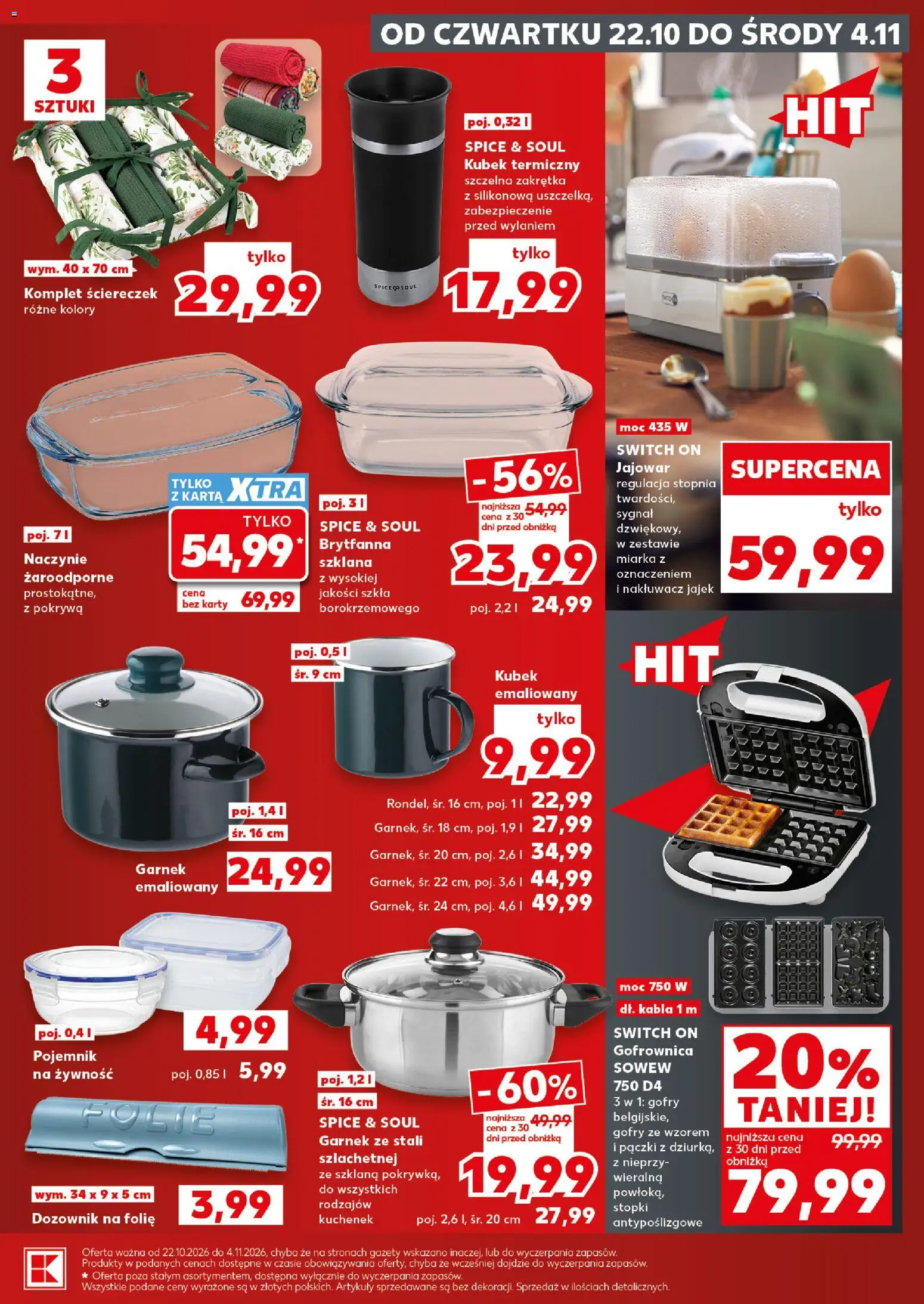 Kaufland Polsko leták - Złap okazje od 22.10.2026 | Strana: 5 | Produkty: Fólie, Gofry, Switch On, Karty