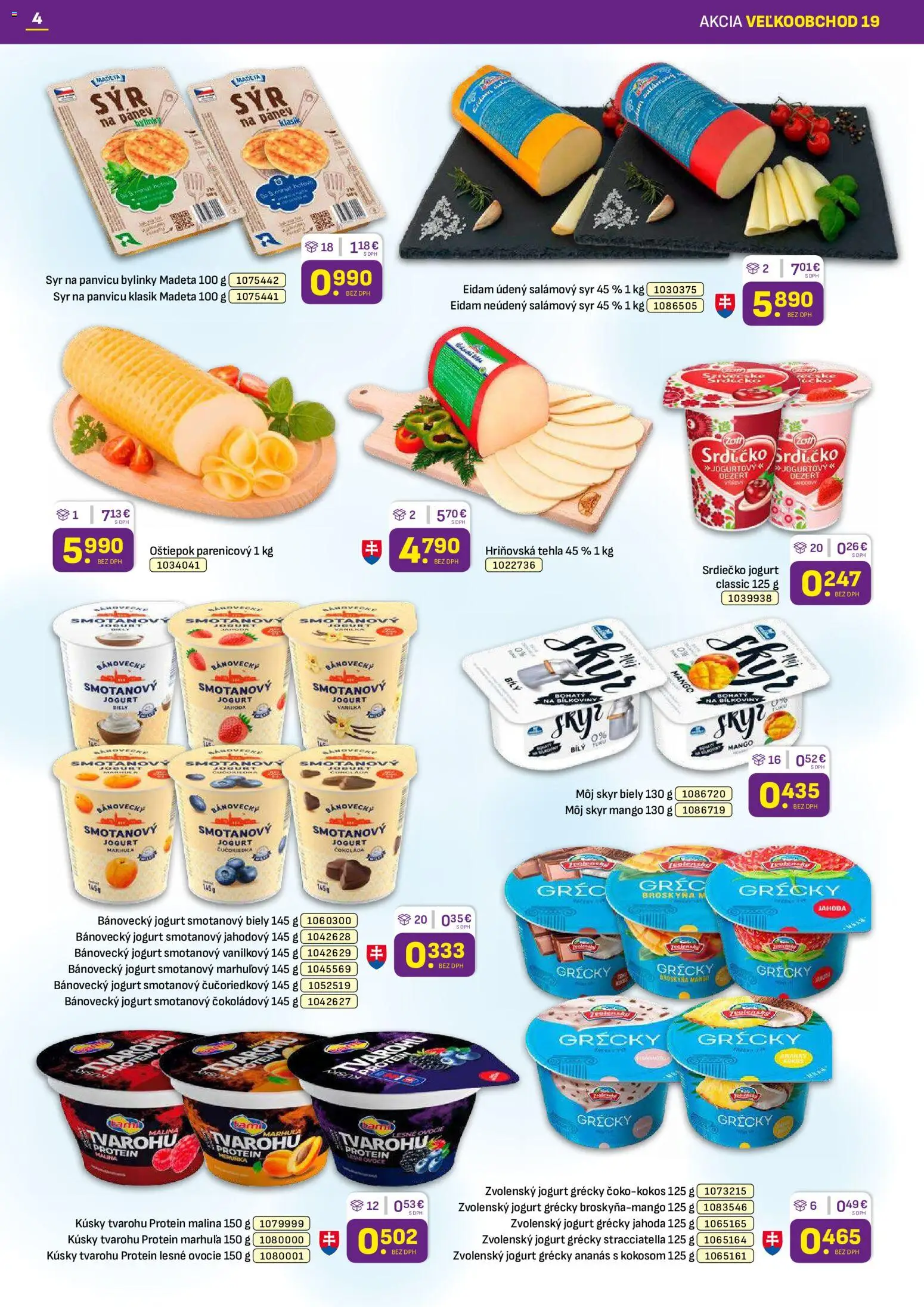 Nové Libex akcie – leták je platný od 21.09.2026 | Strana: 4 | Produkty: Jogurt, Ananás, Smotanový jogurt, Dezert