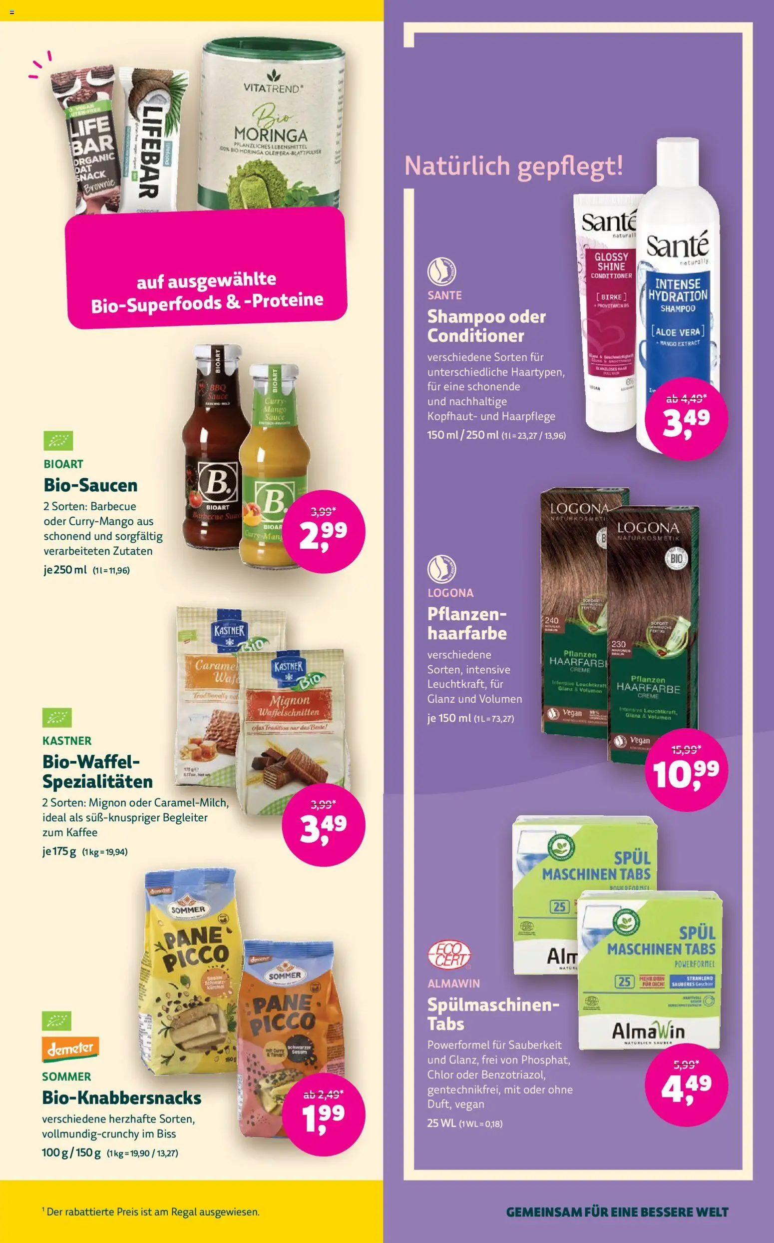 Denns BioMarkt Angebote gültig ab 12.08.2026 | Seite: 13 | Produkte: Shampoo, Haarfarbe, Creme, Kaffee