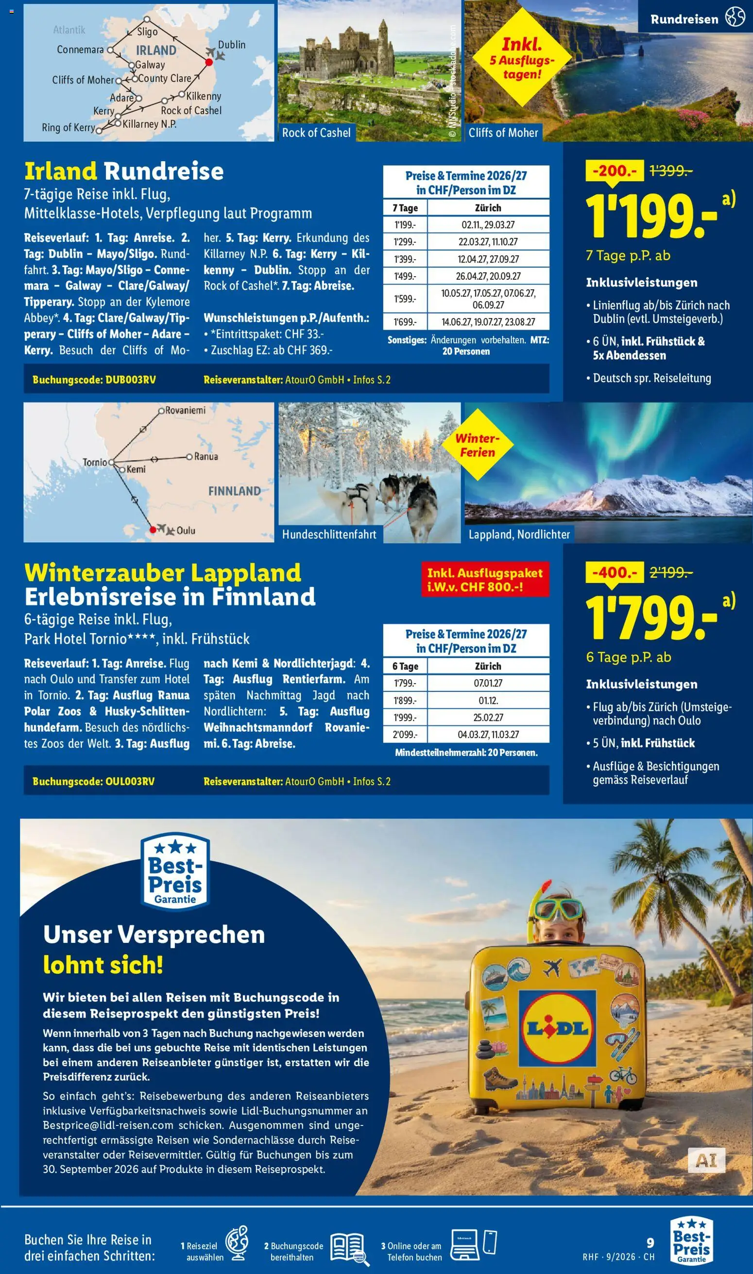 Lidl aktionen Reise-Highlights – gültig ab 29.08.2026 | Seite: 9 | Produkte: Rock, Telefon