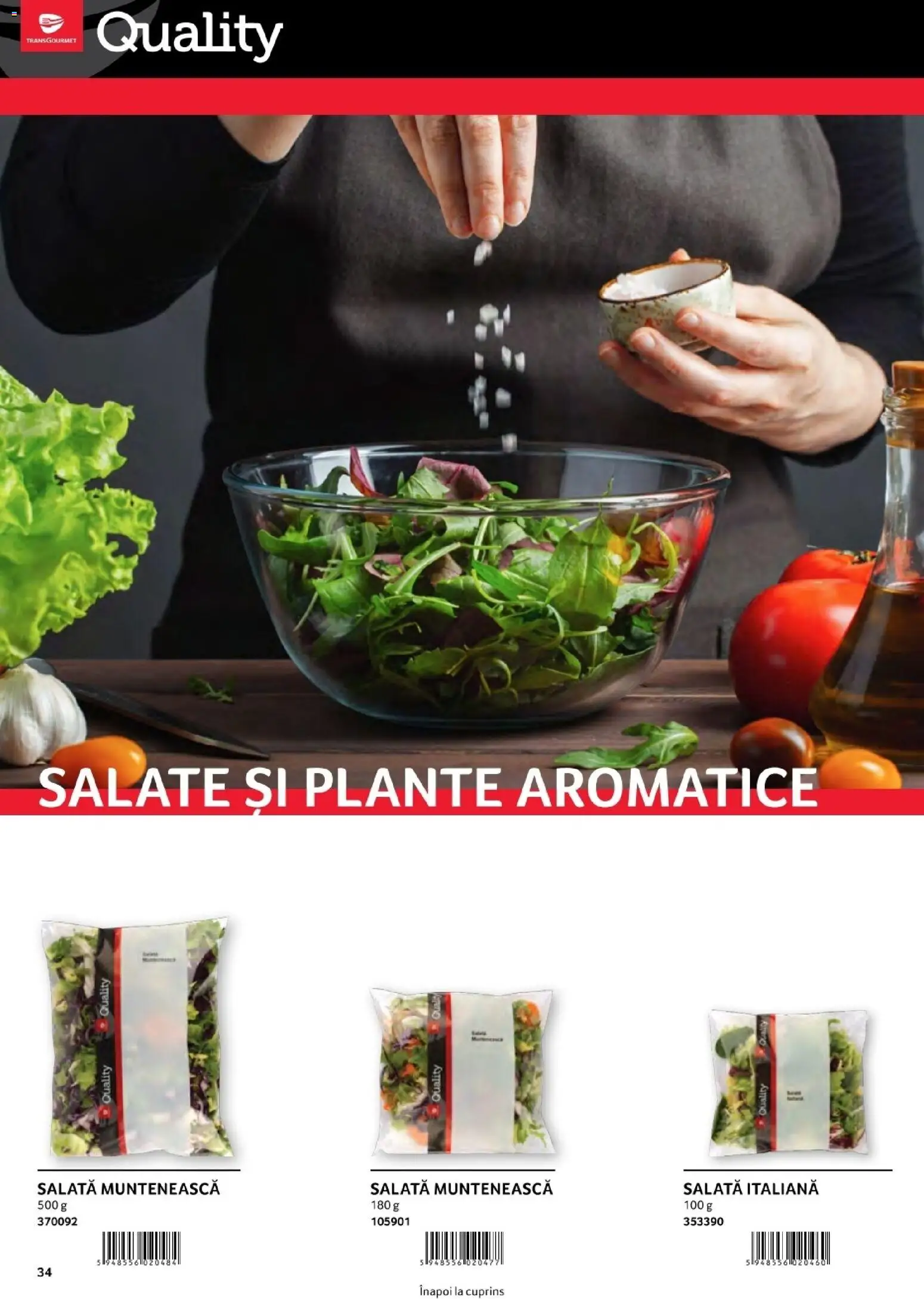 Noul catalog Selgros – valabil de la 01.08.2026 | Pagină: 34 | Produse: Plante aromatice, Salată