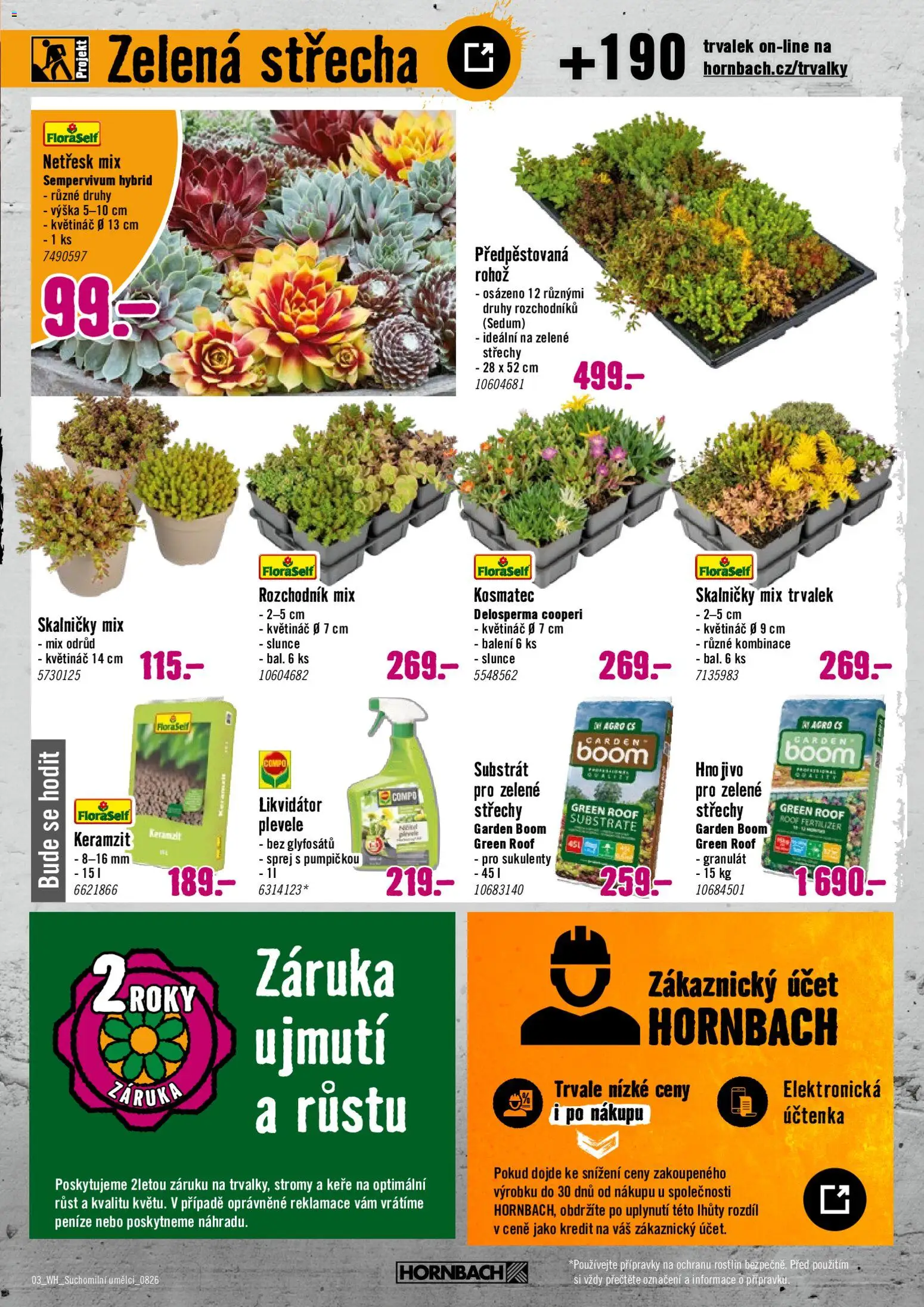 HORNBACH leták - Zelená střecha od 12.08.2026 | Strana: 3 | Produkty: Substrát, Květináč