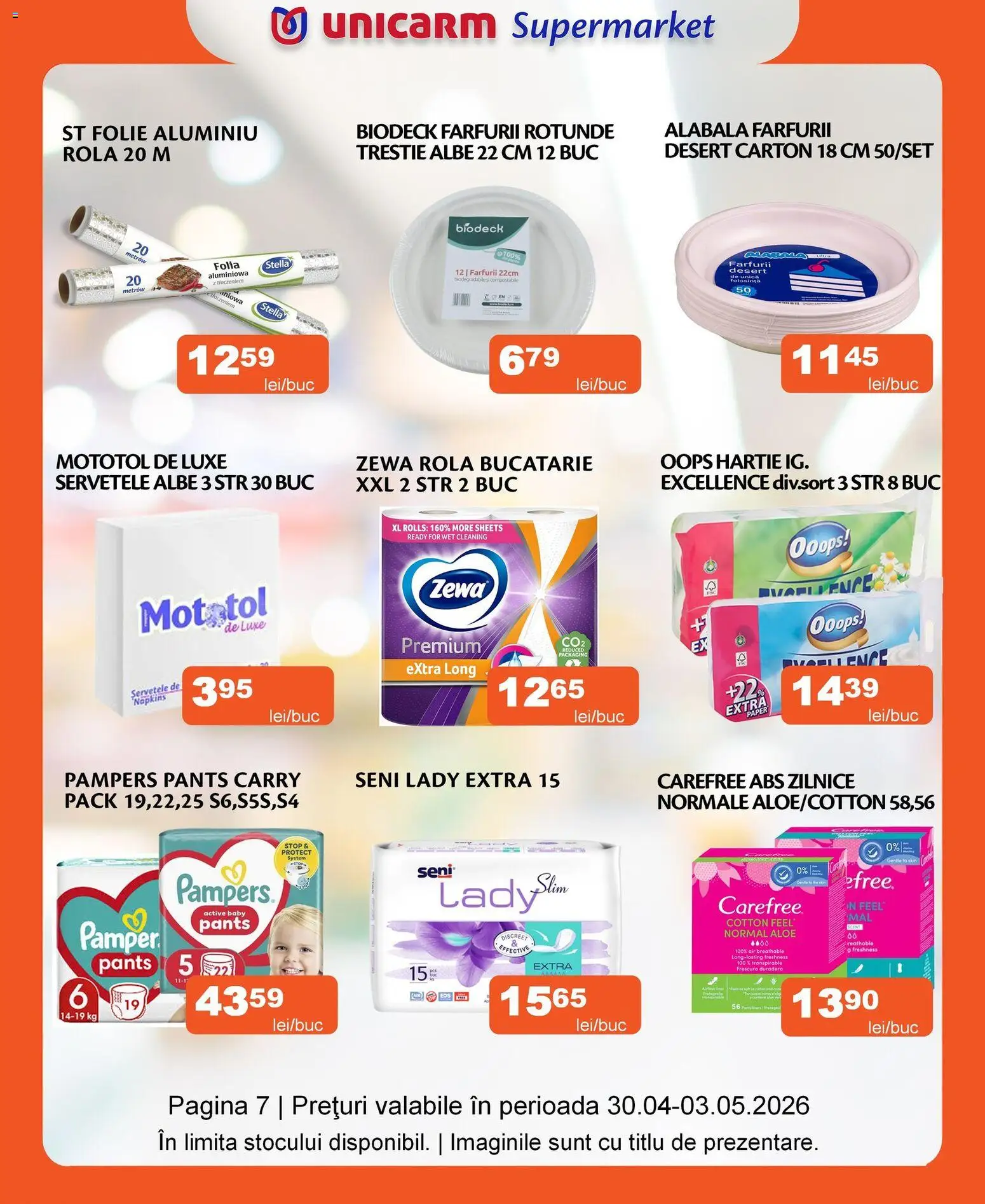 Noul catalog Unicarm – valabil de la 30.04.2026 | Pagină: 7 | Produse: Bucătărie