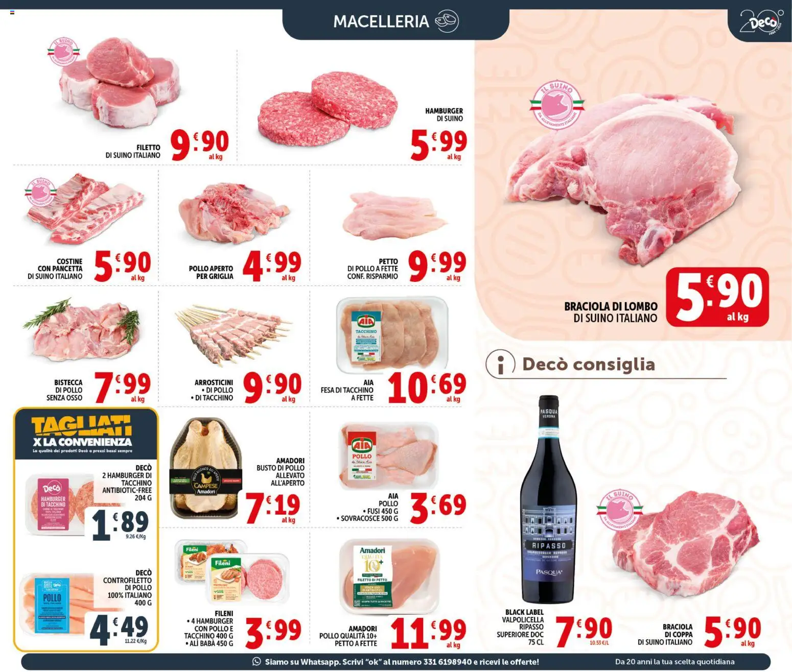 Volantino Decò del 20.05.2026 | Pagina: 5 | Prodotti: Petto di Pollo, Pollo, Griglia, Hamburger