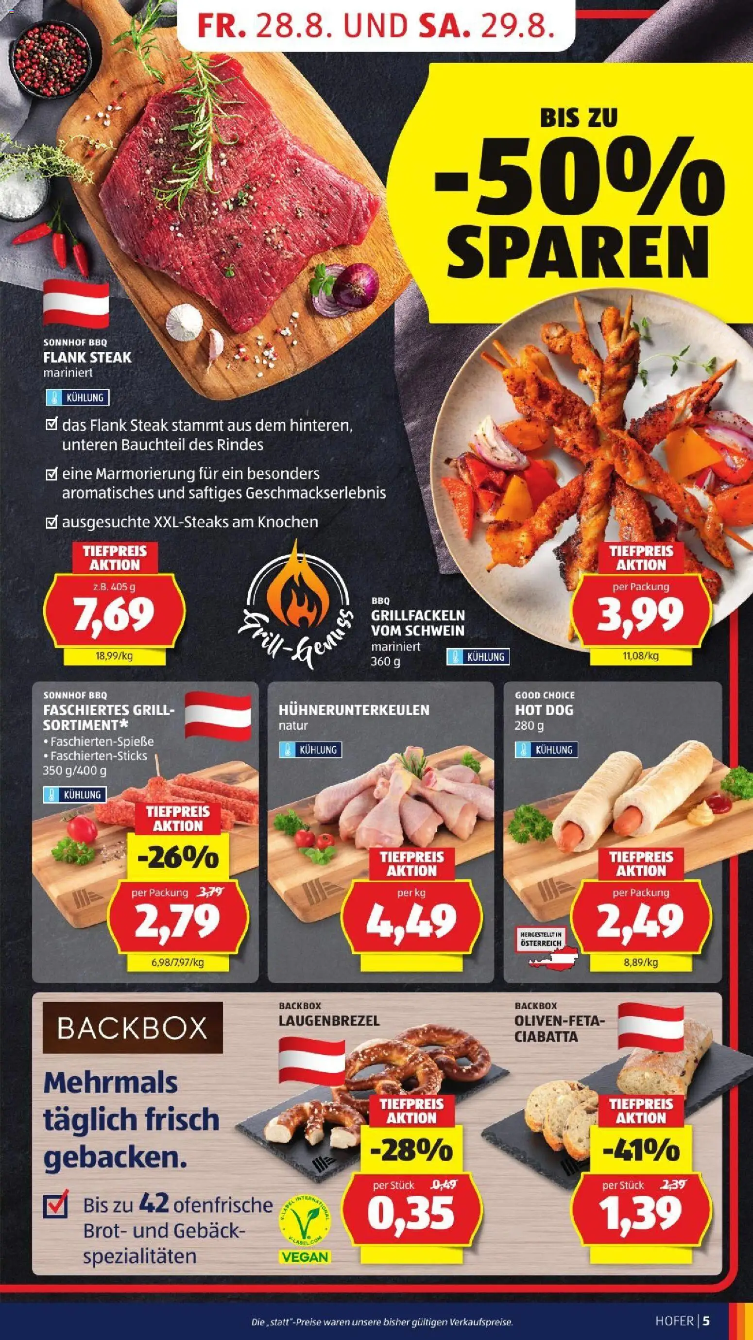Hofer Flugblatt gültig ab 28.08.2026 | Seite: 15 | Produkte: Grill, Gebäck, Brot