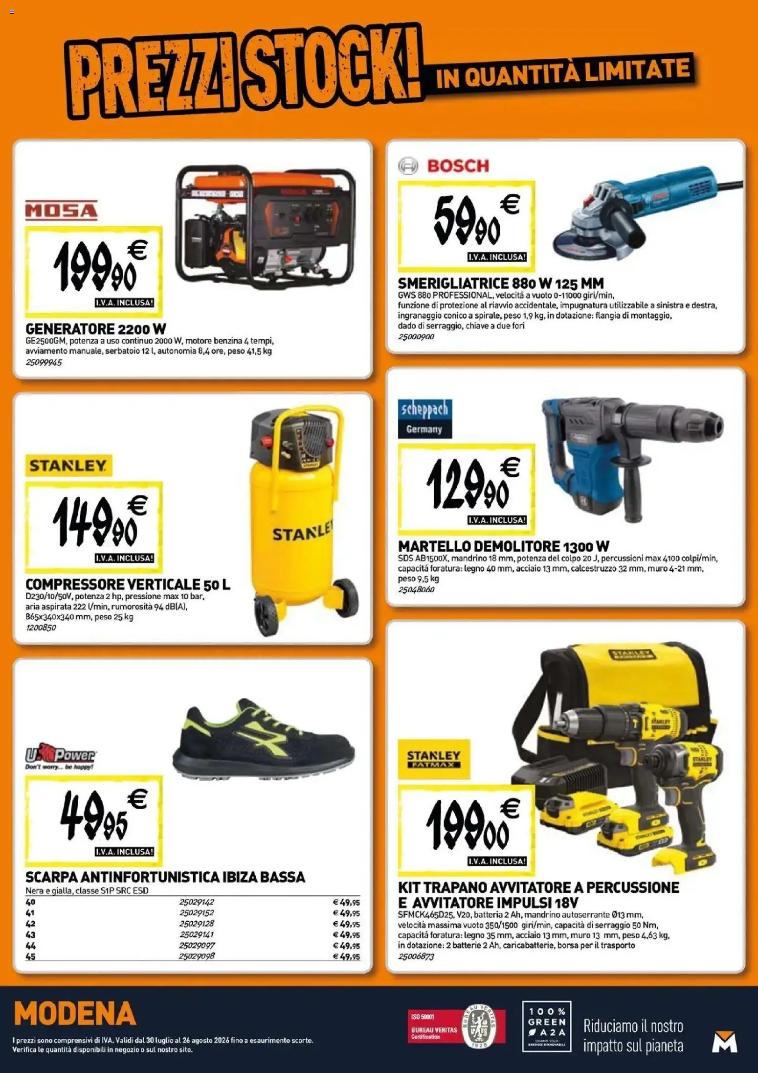 Nuovo TECNOMAT - Straordinari prezzi stock! dal 30/07/2026 > offerte anteprima 🛍️ | Pagina: 18 | Prodotti: Avvitatore, Polo, Borsa, Martello