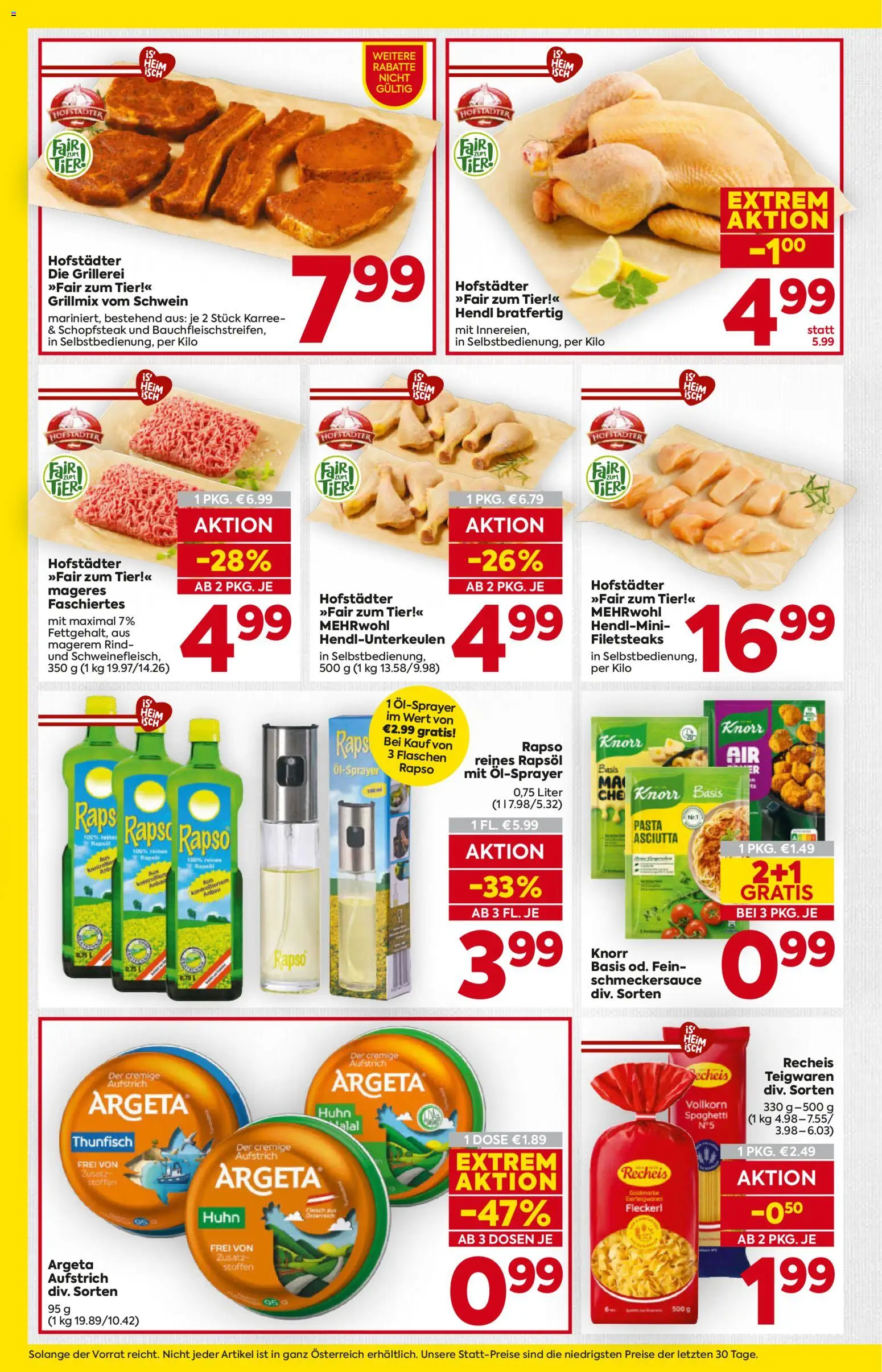 Billa Flugblatt - Niederösterreich gültig ab 28.05.2026 | Seite: 6 | Produkte: Pasta, Hajdina liszt
