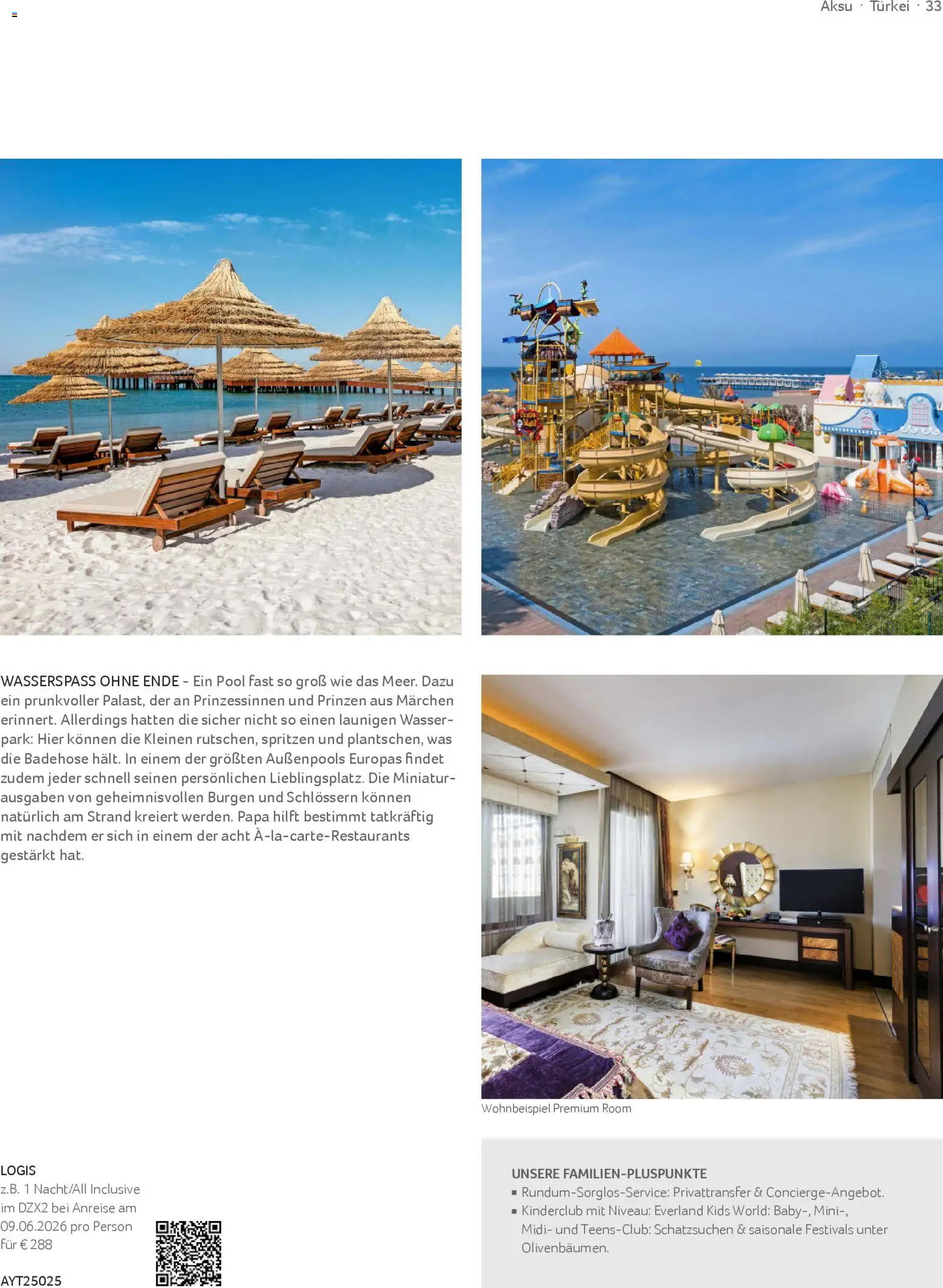 TUI airtours Katalog  Familie 2025/26 – gültig ab 01.11.2025 | Seite: 33 | Produkte: Wasser