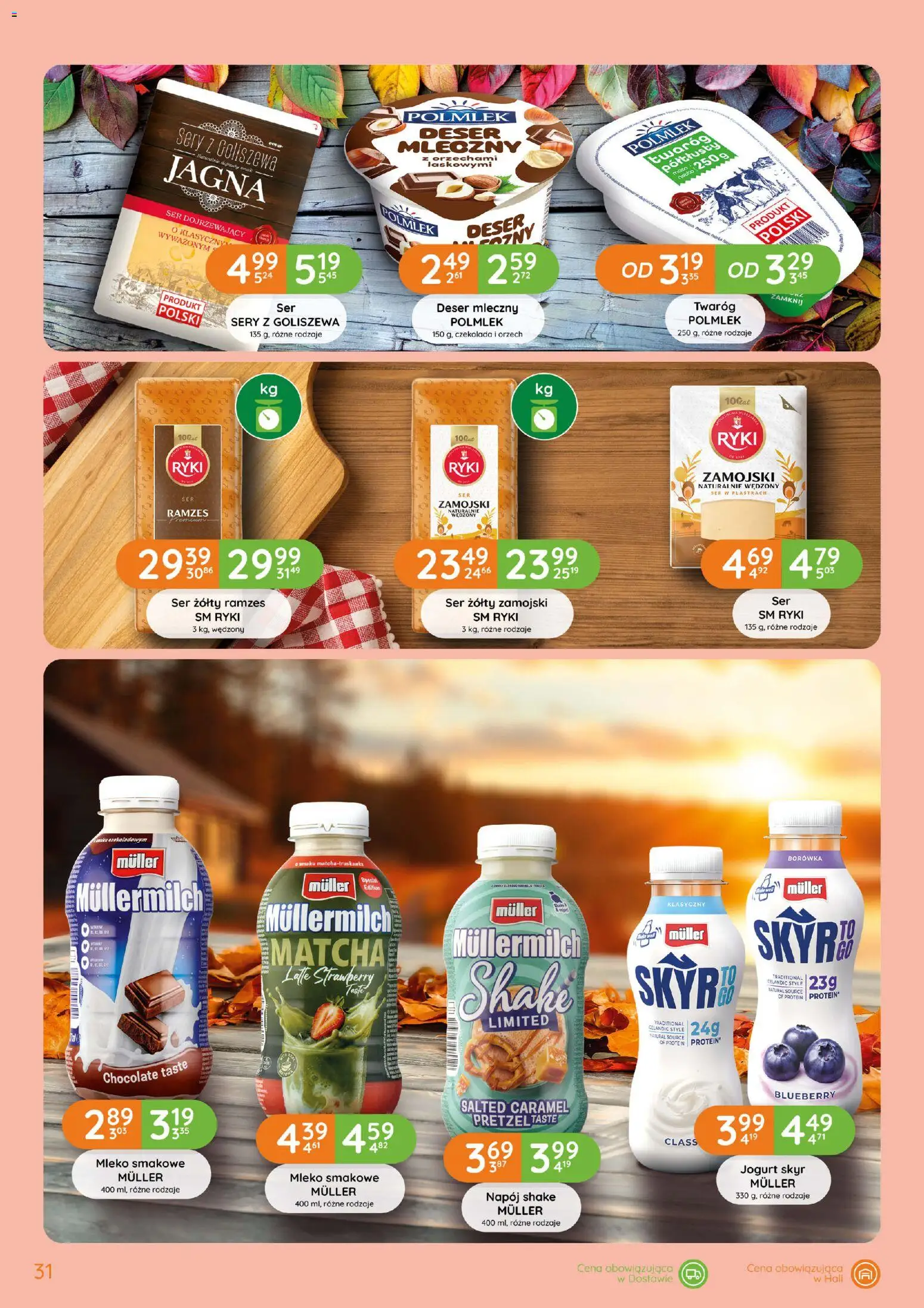 Eurocash gazetka od 15.10.2026 | Strona: 31 | Produkty: Twaróg półtłusty, Sery, Jogurt, Matcha