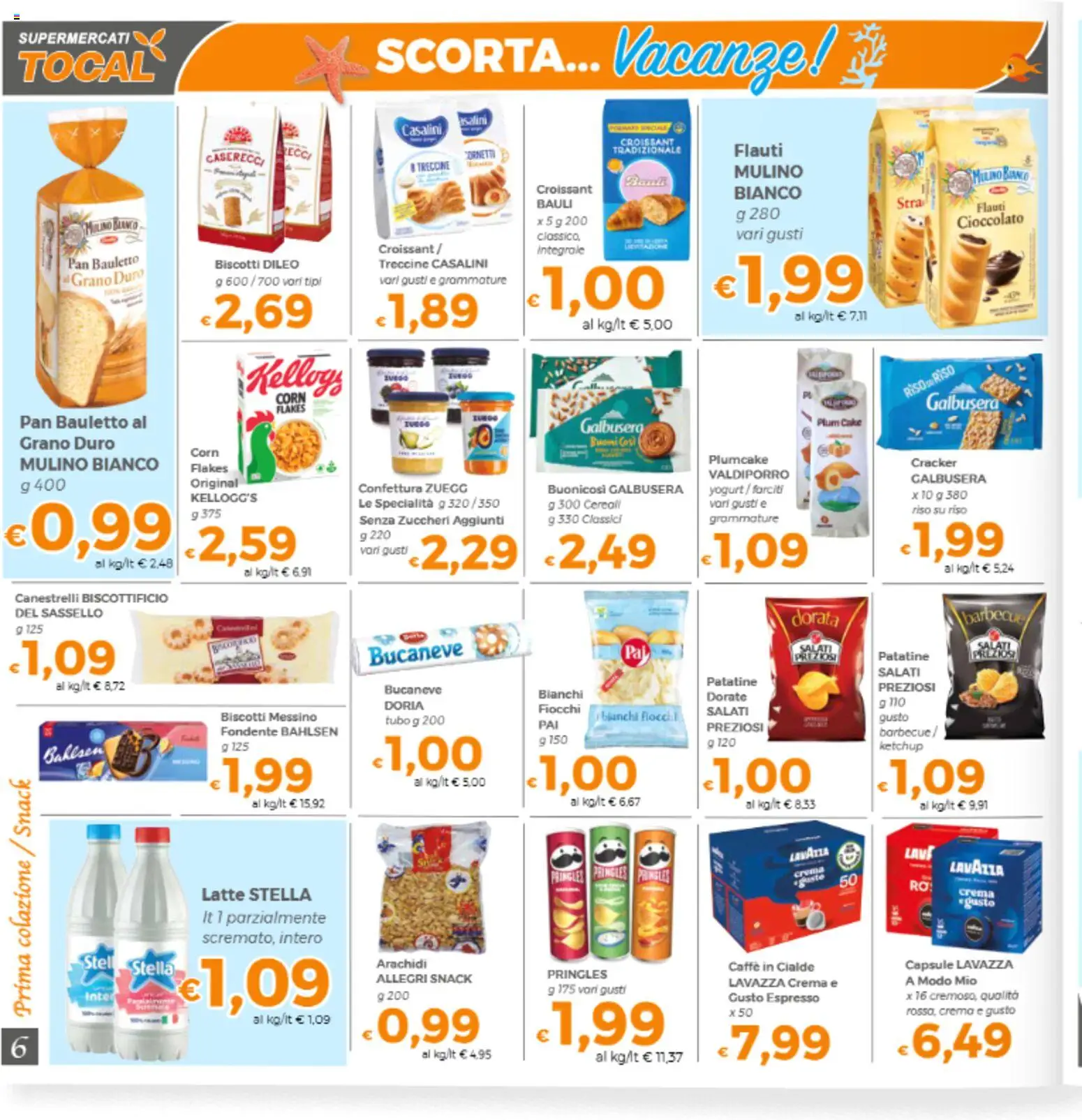 Volantino Tocal del 21/07/2026 | Pagina: 6 | Prodotti: Riso, Patatine, Croissant, Arachidi