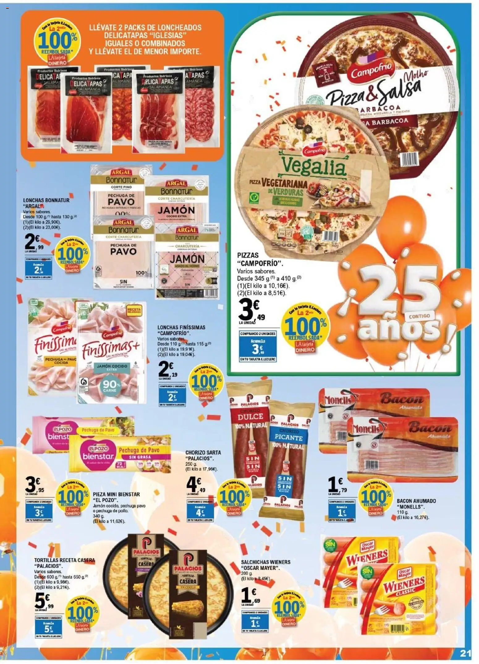 E.Leclerc folleto Salamanca │ válido desde el 01/07/2026 | Página: 21 | Productos: Jamón, Κάδος απορρυμάτων, Barbacoa, Horno