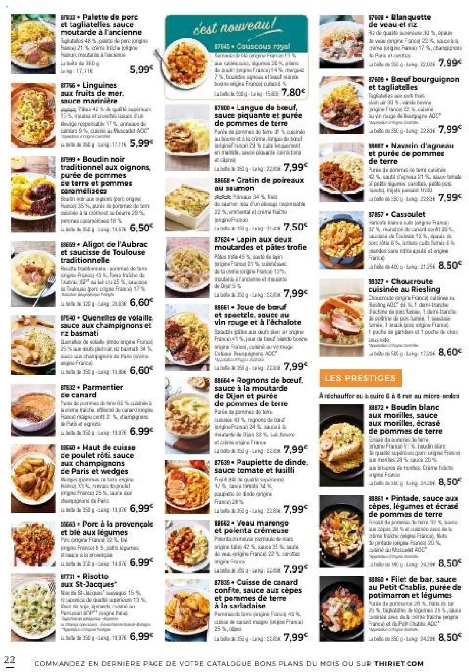 {H1} | Page: 25 | Produits: Porc, Pommes, Pâtes, Pommes de terre