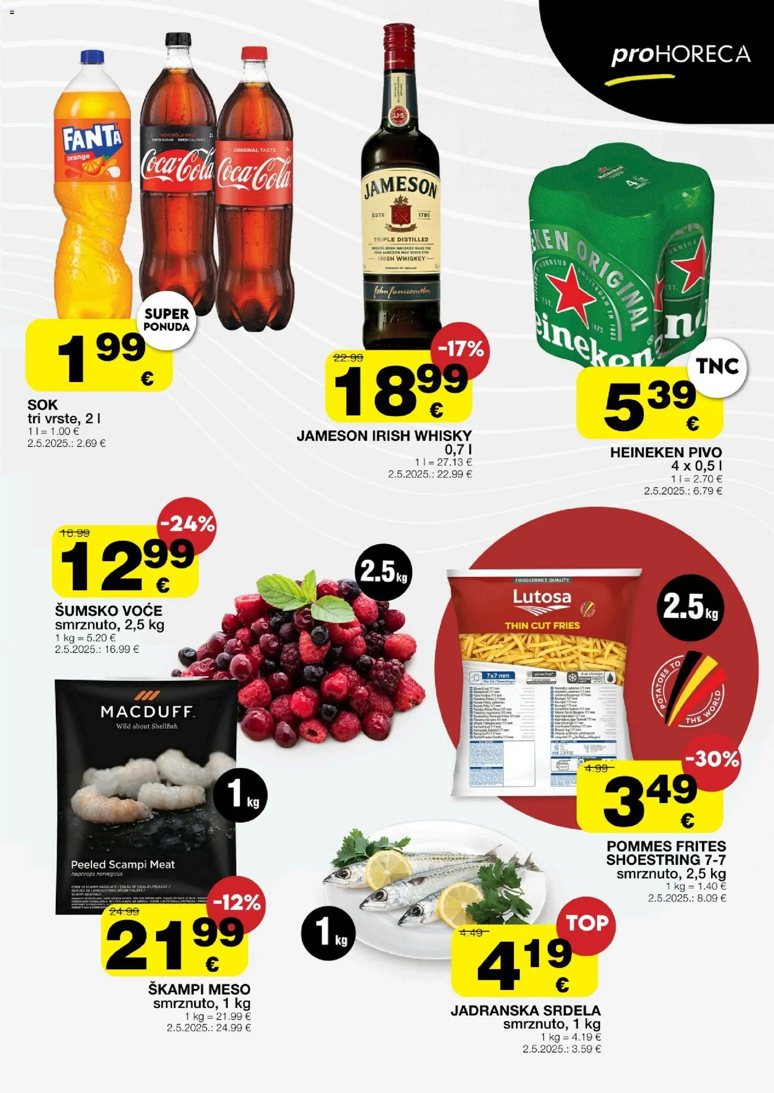 Stanić Diskont katalog | vrijedi od 22.05.2026 | Stranica: 5 | Proizvodi: Šumsko voće, Fanta, Pommes frites, Voće