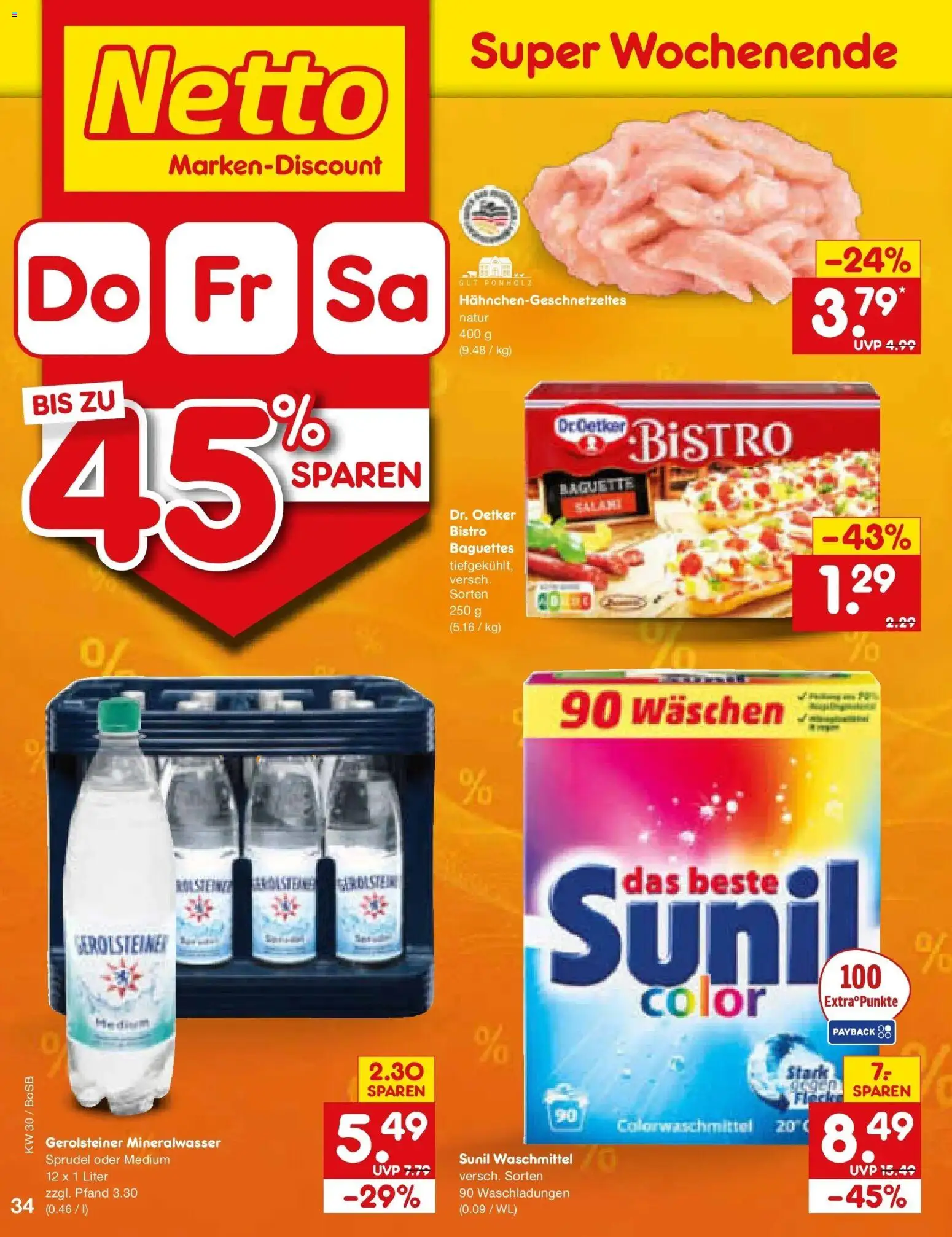 Netto Marken-Discount Prospekt Stadtlohn – gültig ab 20.07.2026 | Seite: 58 | Produkte: Baguette, Mineralwasser, Salami, Gerolsteiner