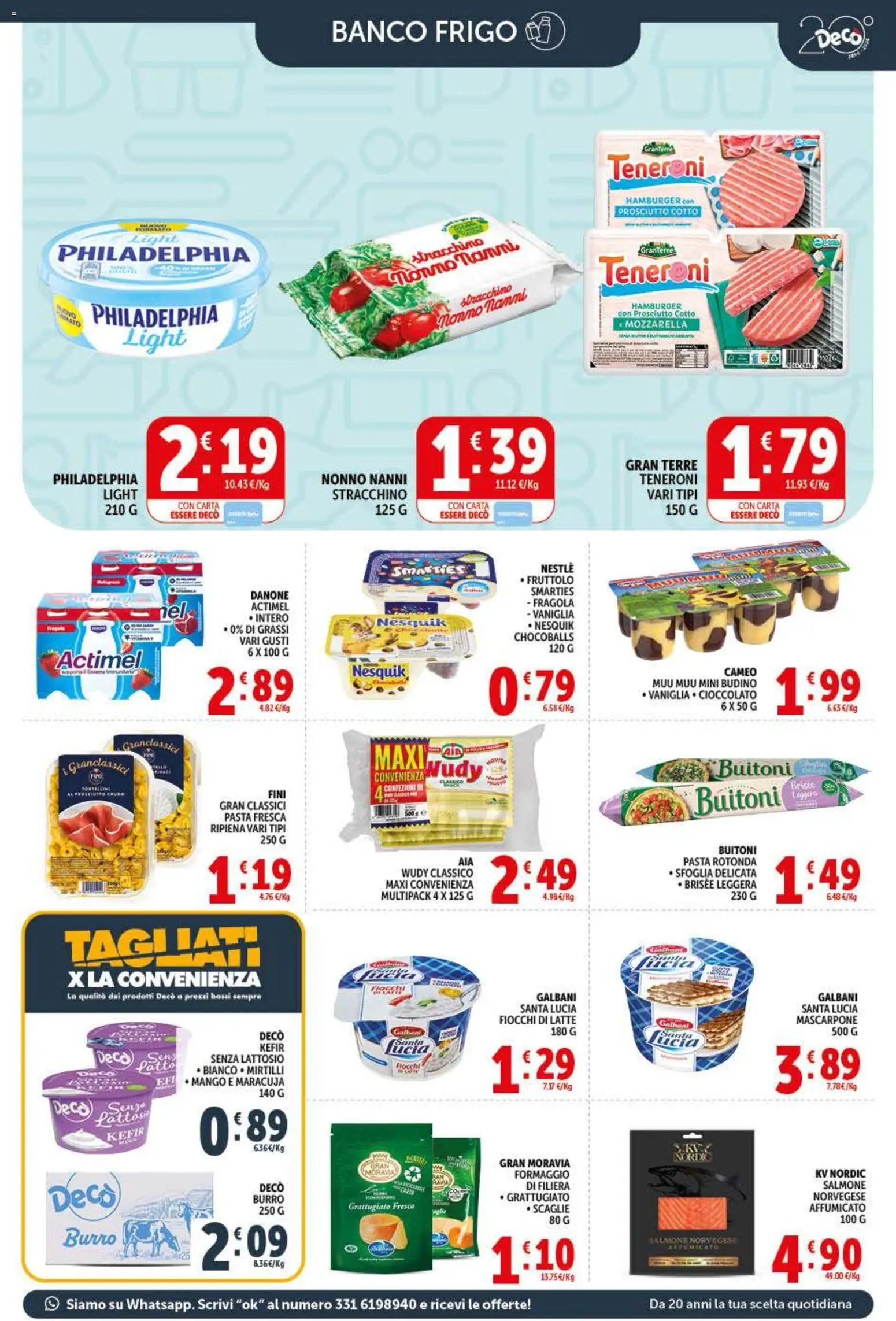 Volantino Decò del 20.05.2026 | Pagina: 5 | Prodotti: Salmone, Latte, Formaggio, Burro