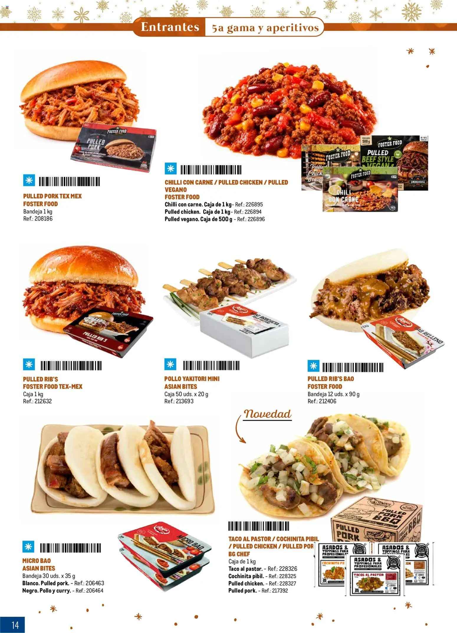 Makro Navidad │ válido desde el 08/10/2026 | Página: 14 | Productos: Tacos, Bandeja, Carne, Caja