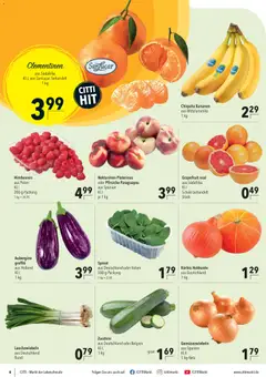 CITTI Markt Prospekt ab 09.09.2026 gültig | Seite: 6 | Produkte: Himbeeren, Grapefruit, Kürbis, Zucchini