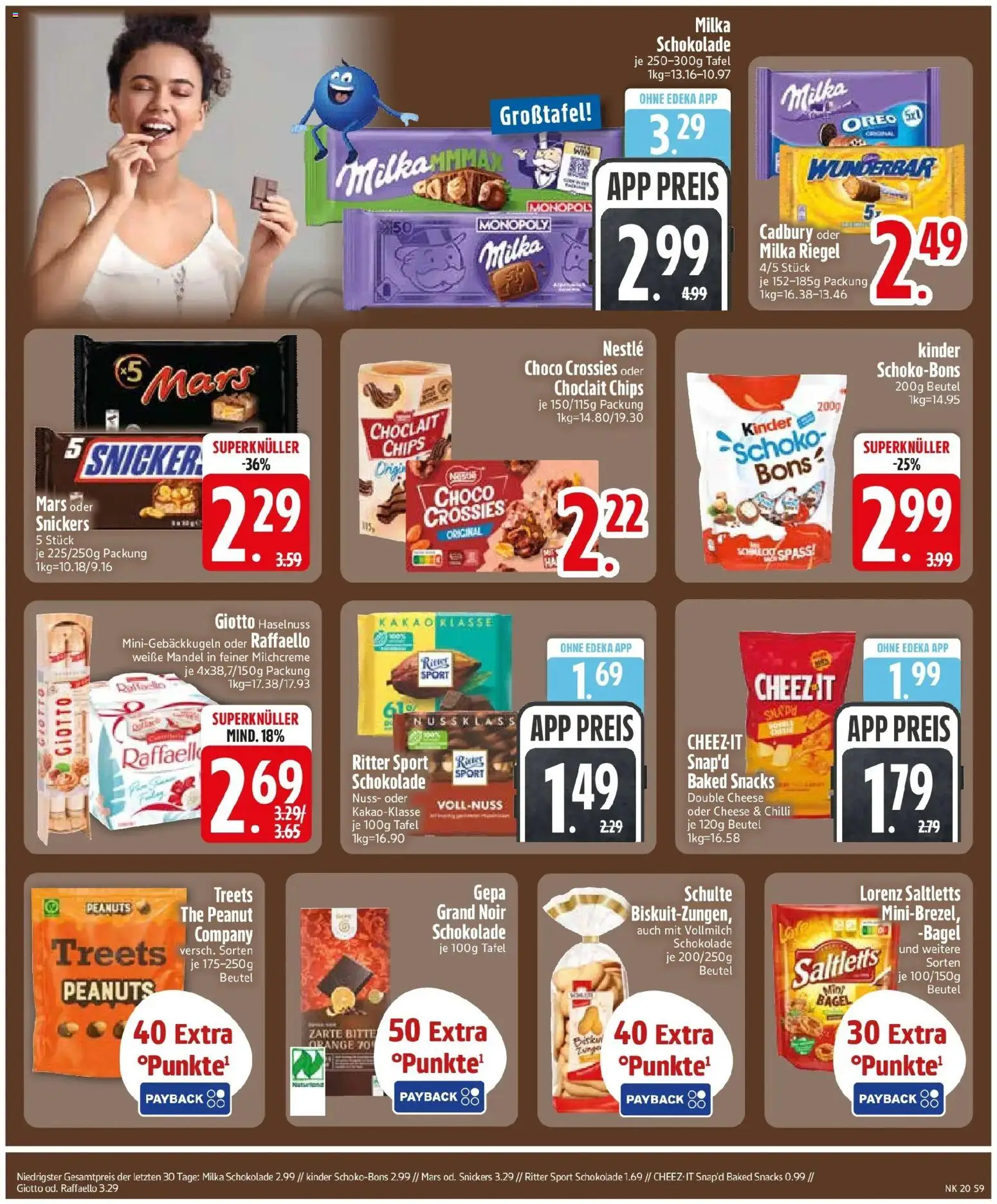 Edeka prospekt Vilgertshofen-Issing	 – gültig ab 10.05.2026 | Seite: 11 | Produkte: Raffaello, Ritter sport, Snickers, Chips